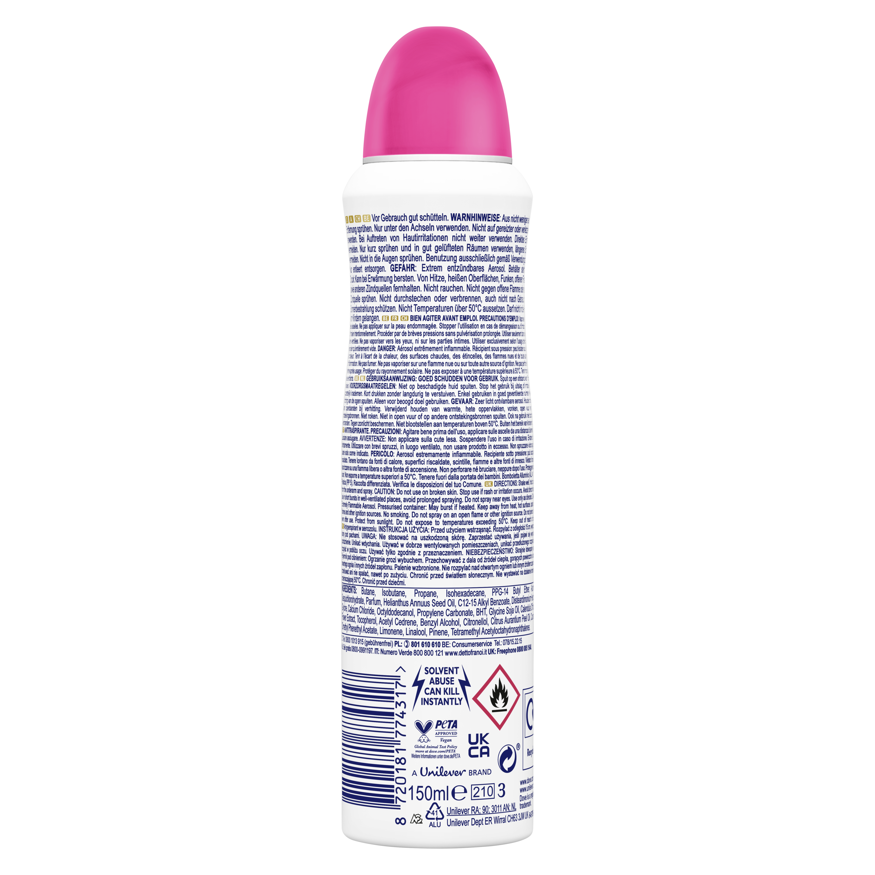 Dove Deo-Spray Antitranspirant Advanced Care Limited Edition Winterberry Swirl
