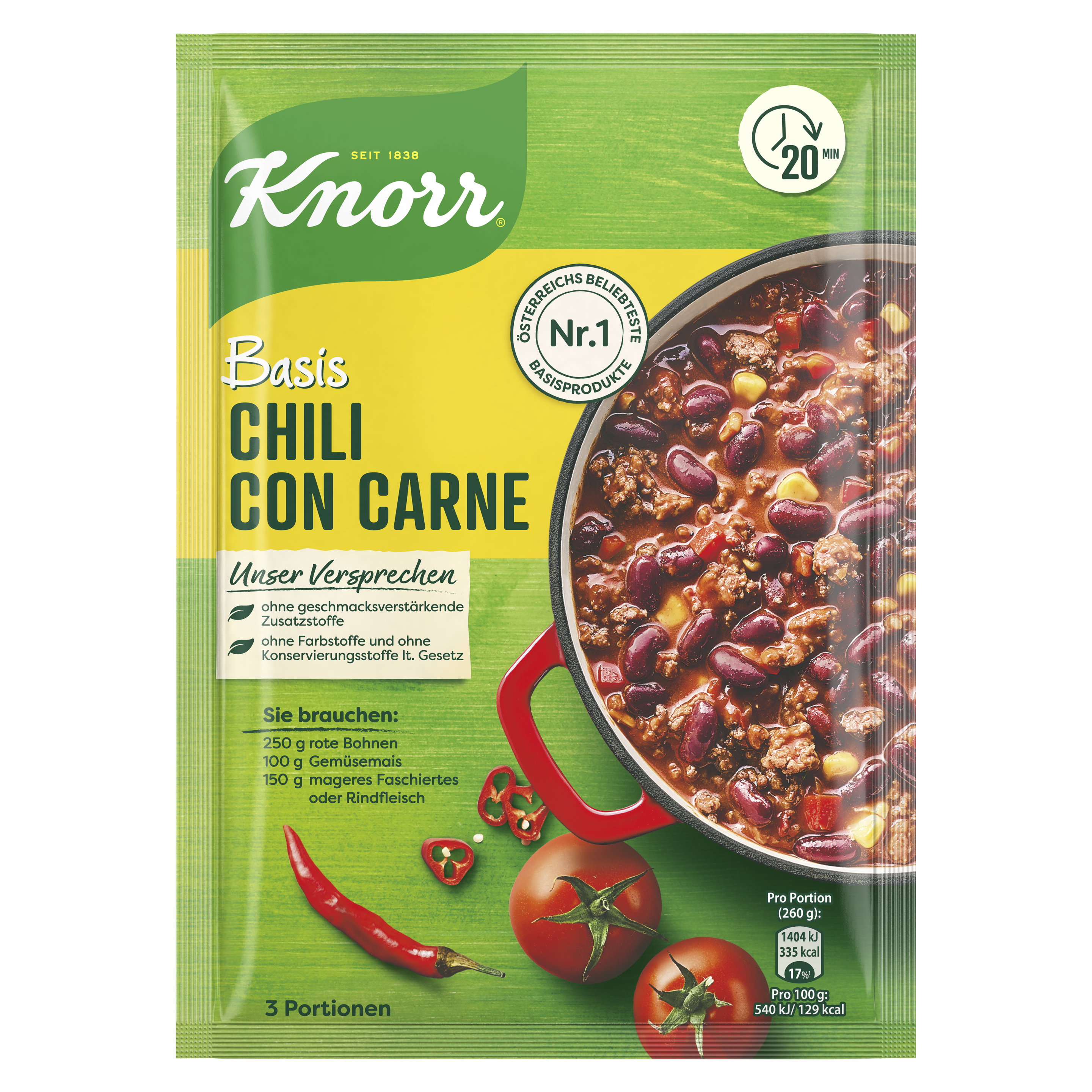 Knorr Basis Chili con Carne 3 Portionen
