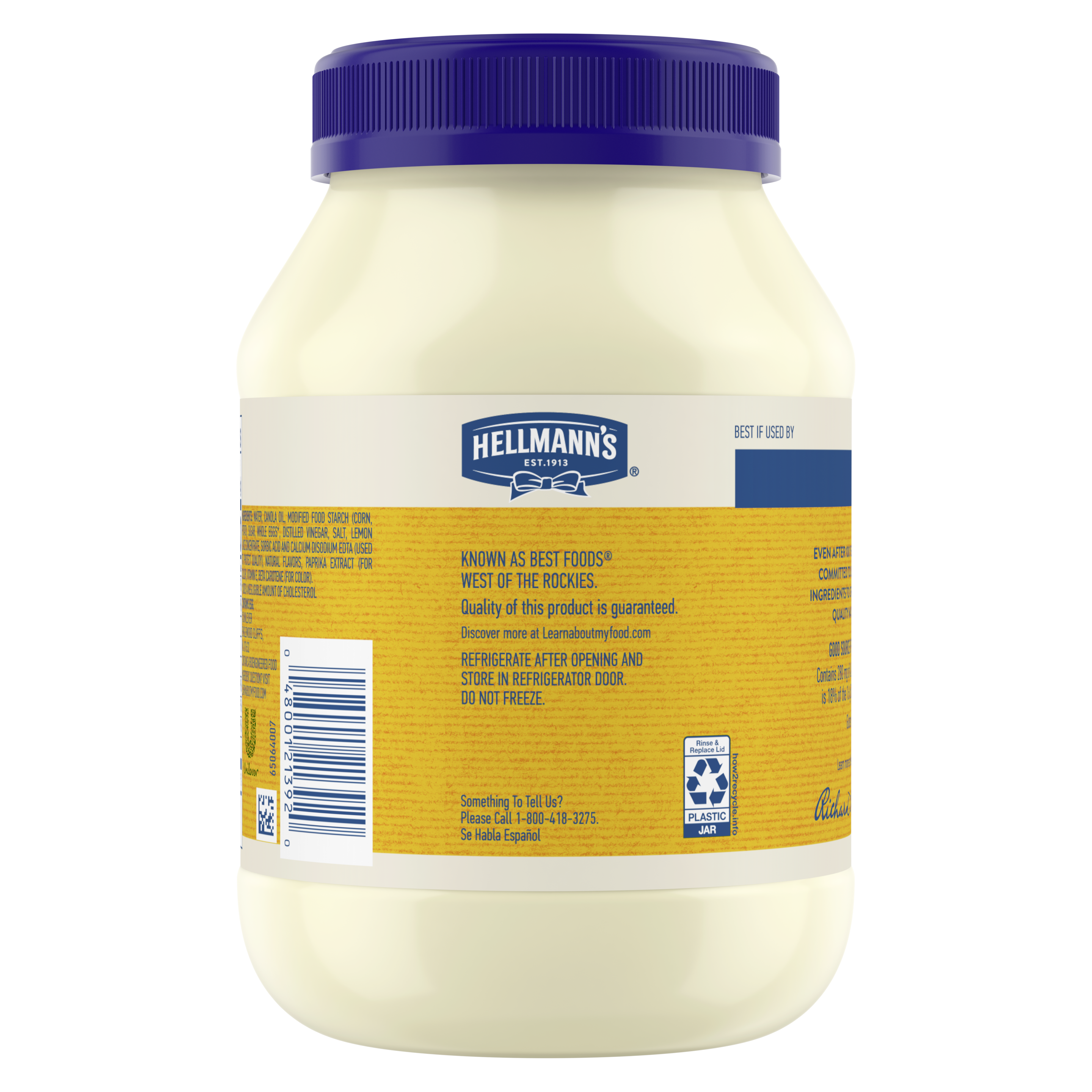 Canola Cholesterol Free Mayonnaise Dressing(Back)