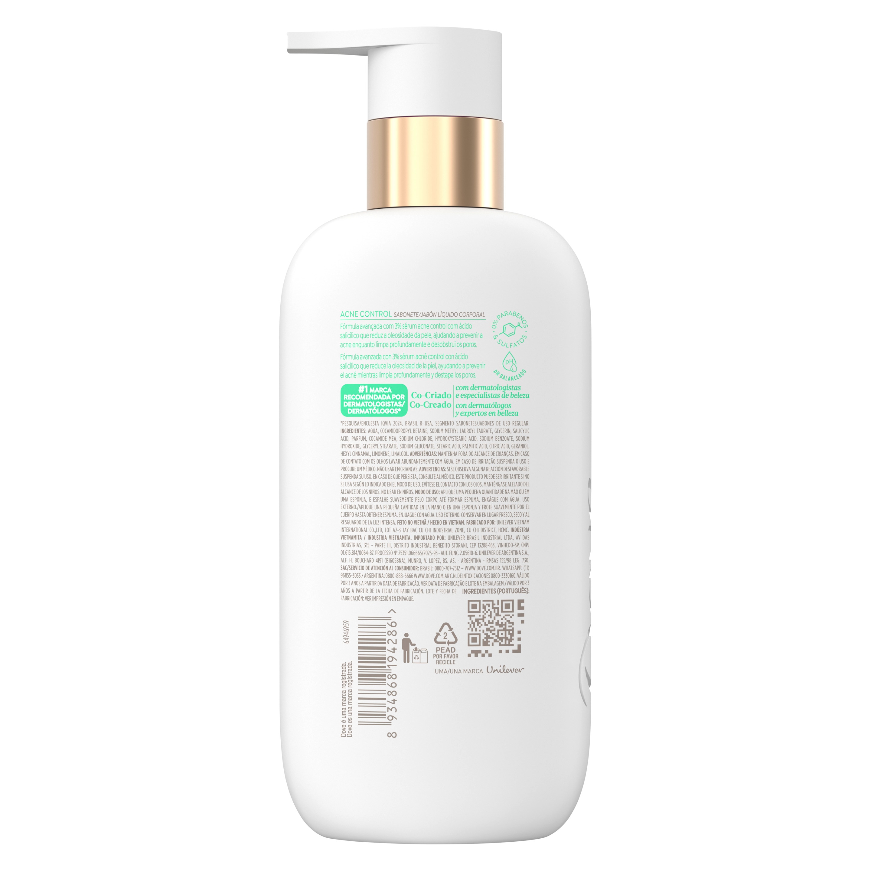 Serum Gel de Ducha DOVE Acné Control 300ml