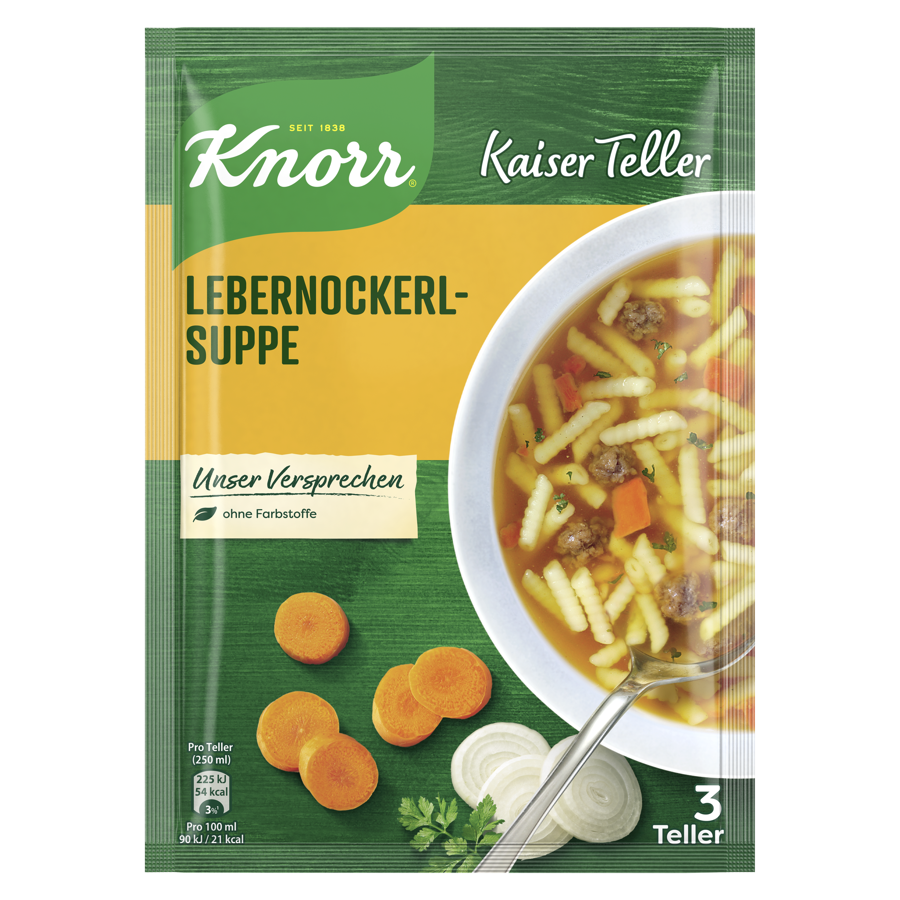 Knorr Kaiser Teller Suppe Lebernockerl Suppe 3 Teller