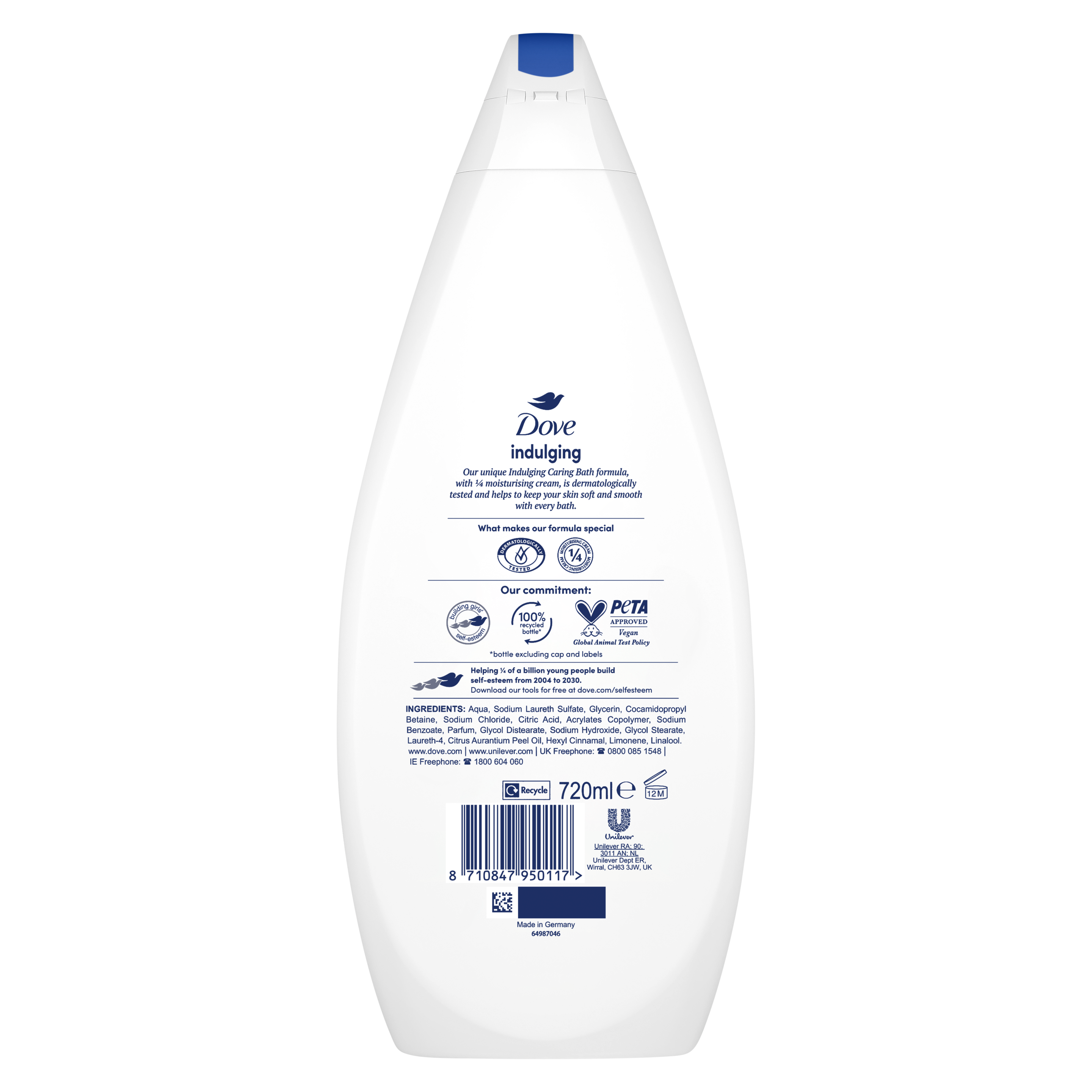 Dove Indulging Caring Bath Soak 450ml