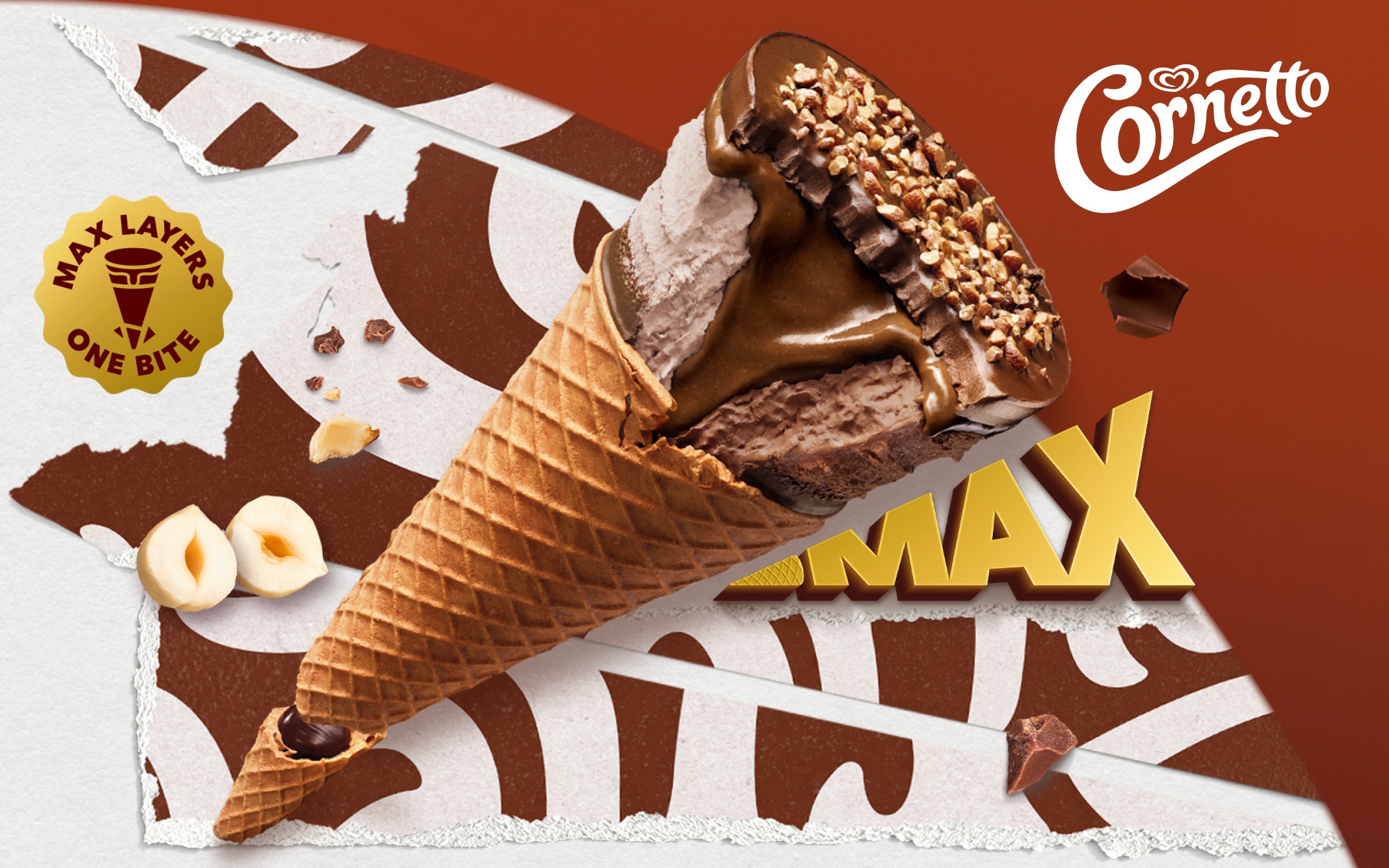 Cornetto Max Hazelnut & Chocolate