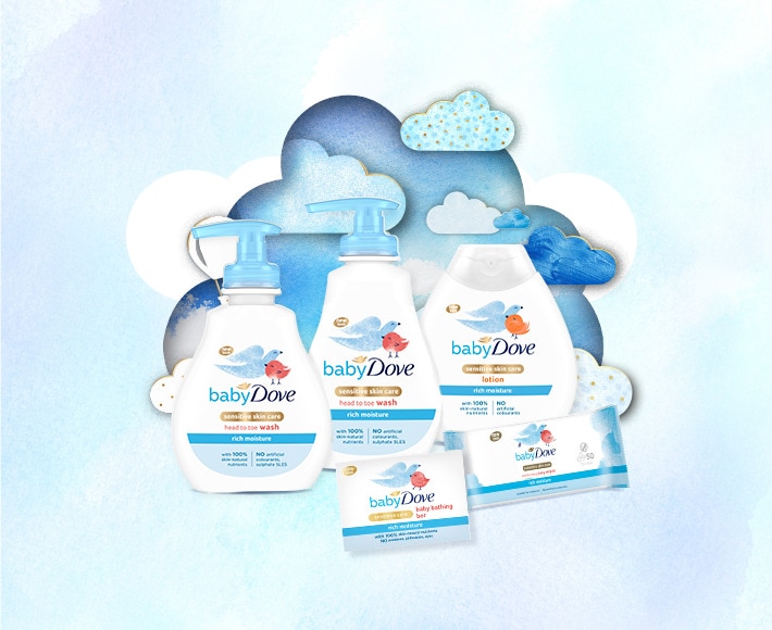 Rich moisture wipes, lotion, shampoo, wash