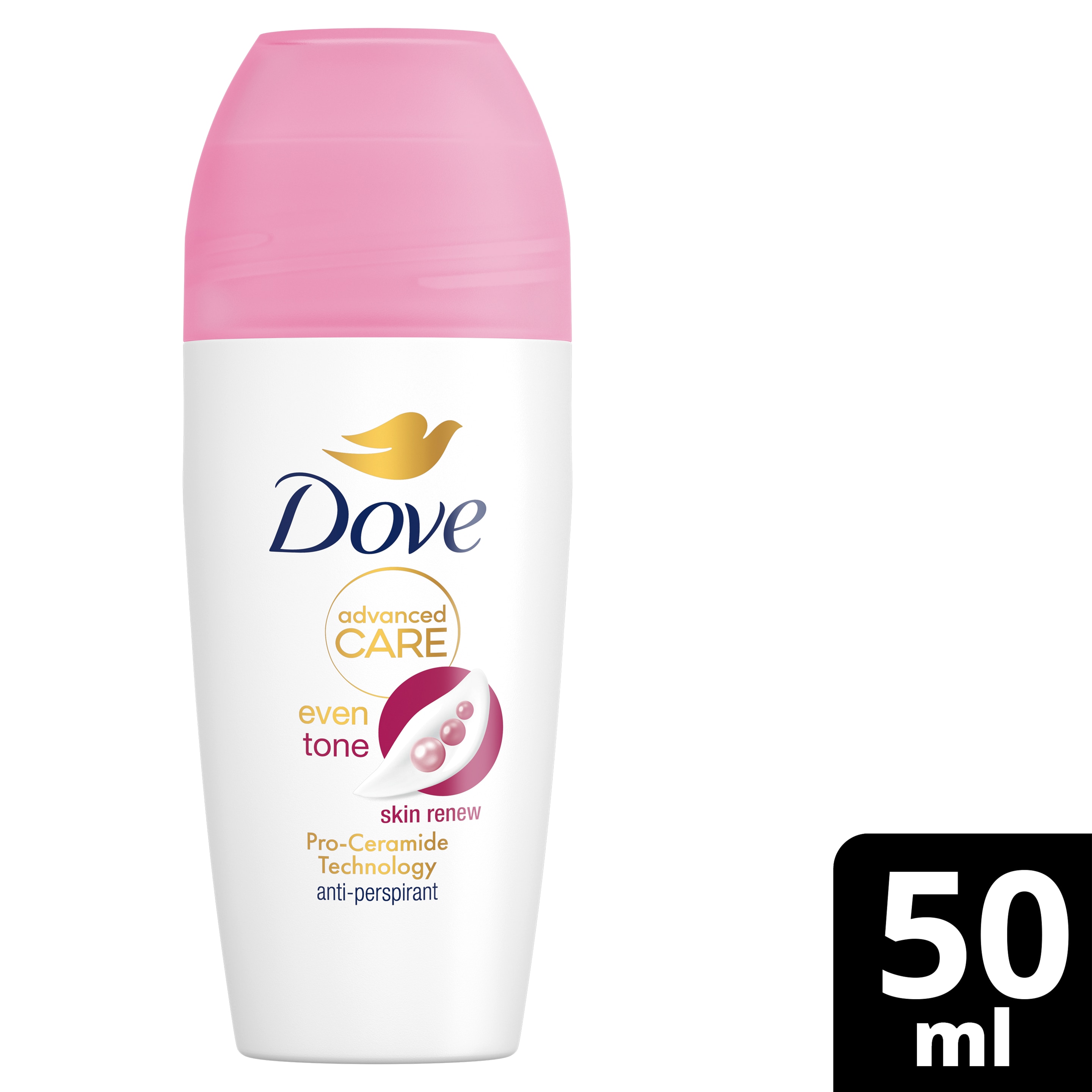 Dove Advanced Care  Even Tone  Antiperspirant Roll On Deodorant  50ml packshot