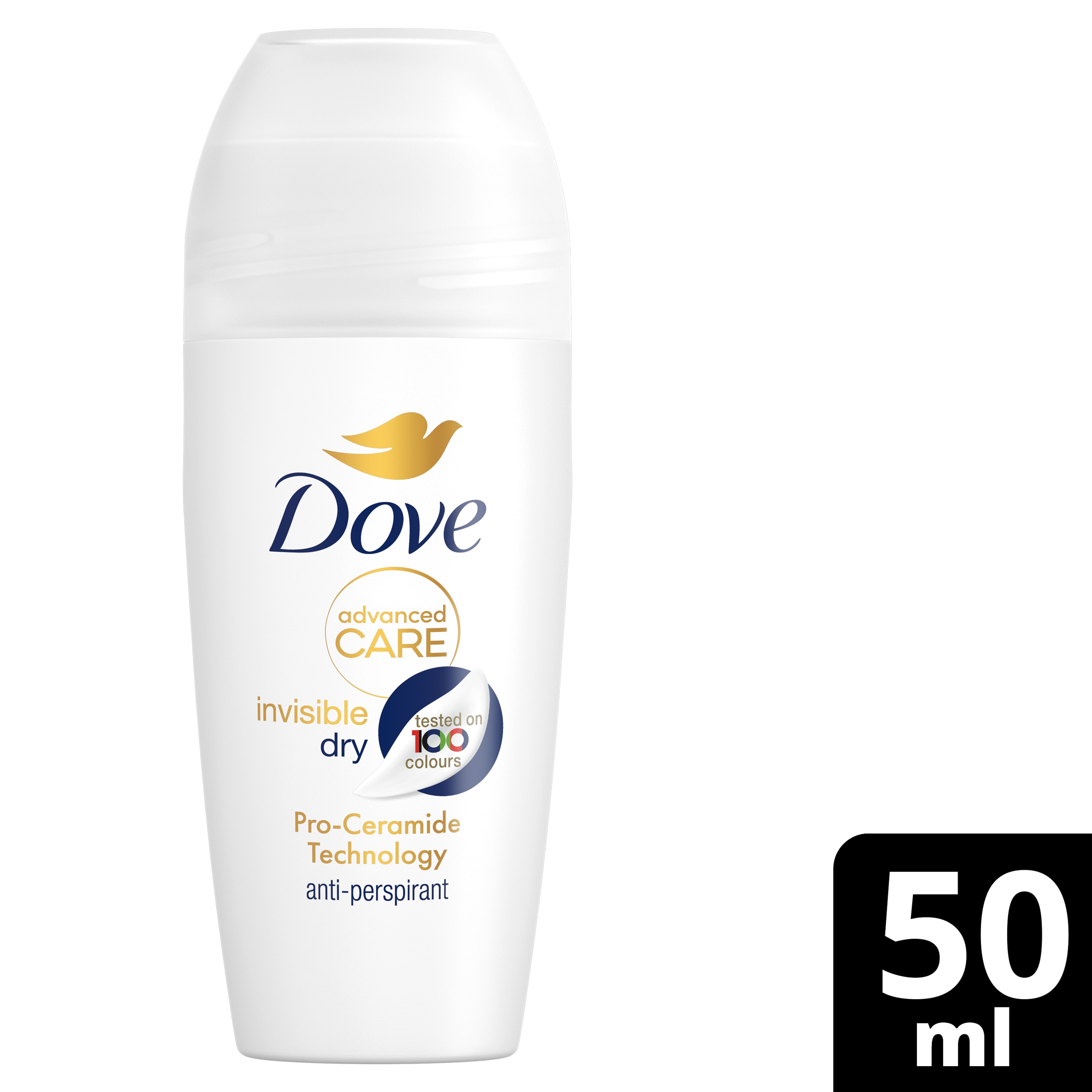 Dove Advanced Care  Invisible Dry  Antiperspirant Roll On Deodorant  50ml packshot