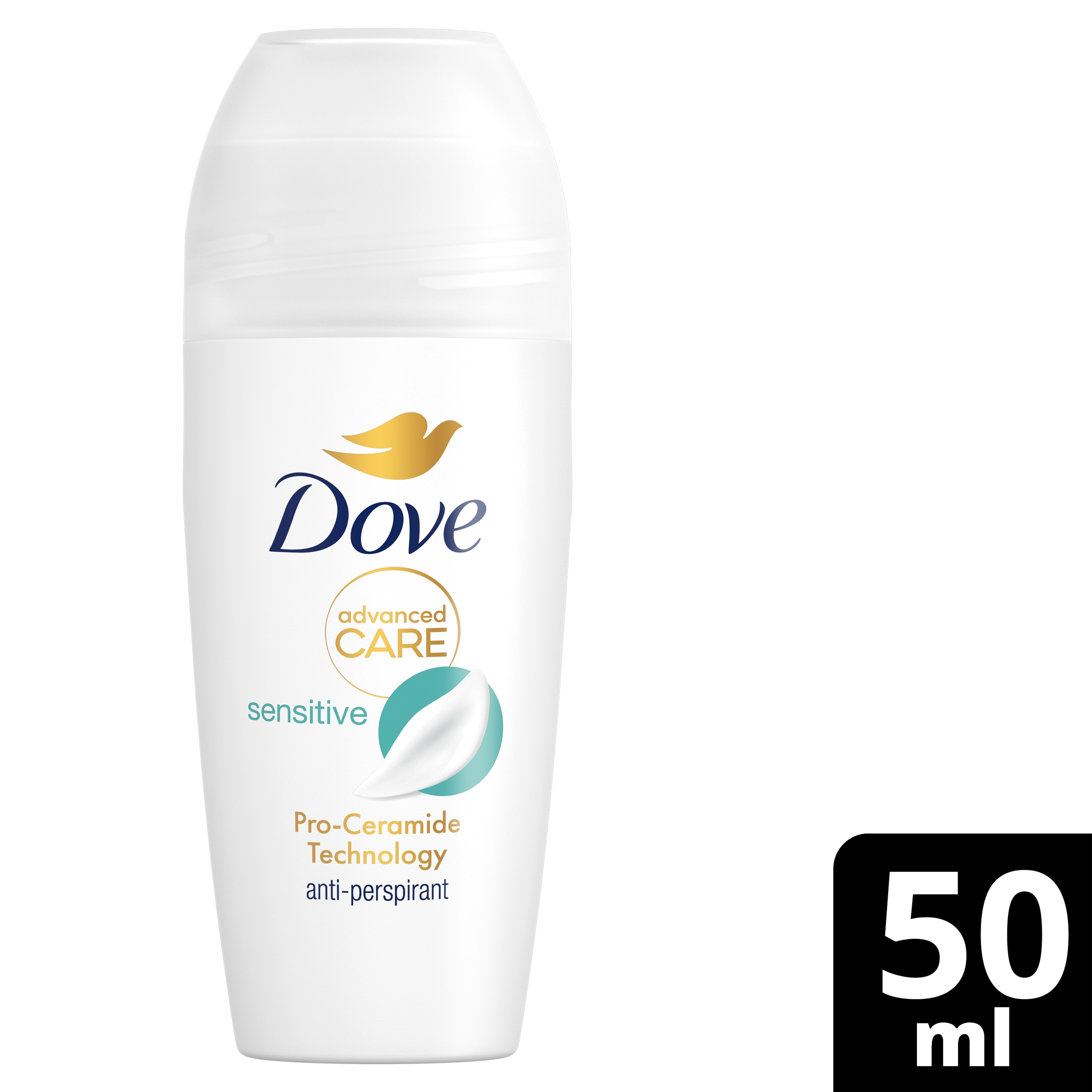 Dove Advanced Care Go Fresh Sensitive  Antiperspirant Roll On Deodorant  50ml packshot