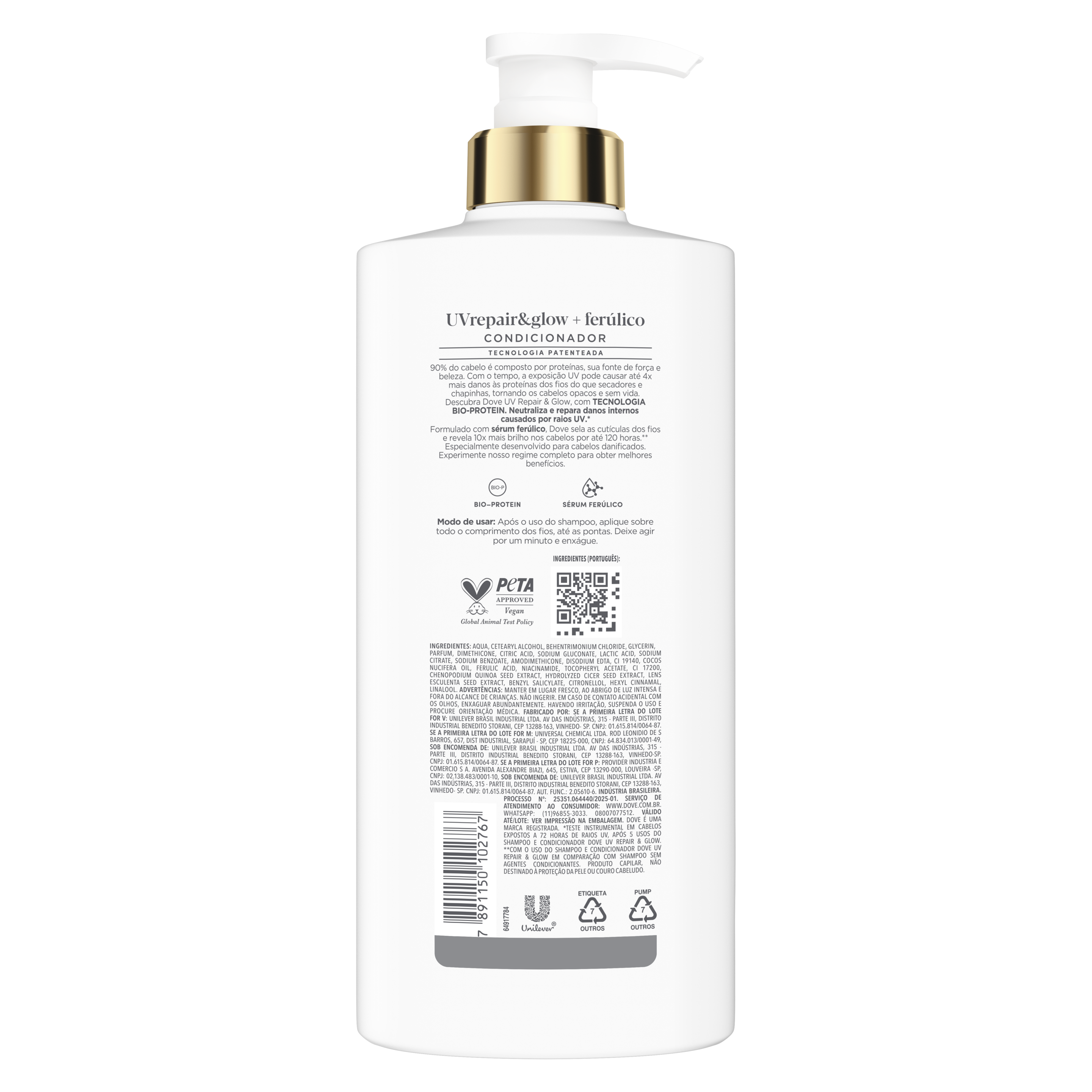 Dove Condicionador Uv Repair & Glow + Ferúlico 600ml