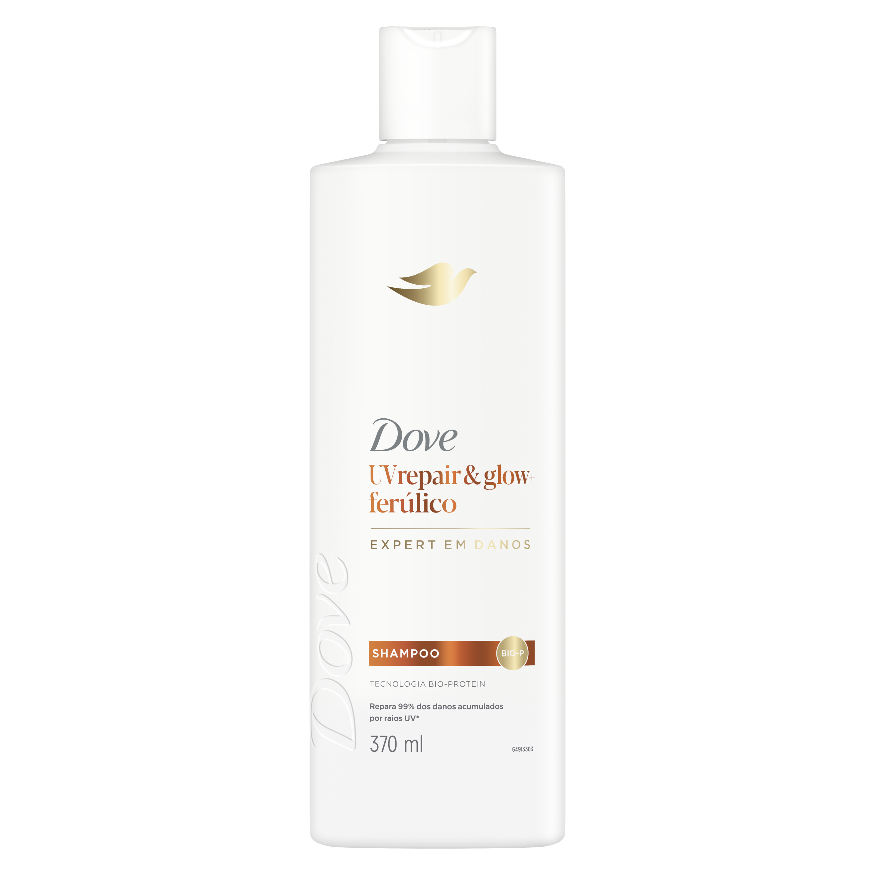 Dove Shampoo UV Repair & Glow + Ferúlico 370ml packshot