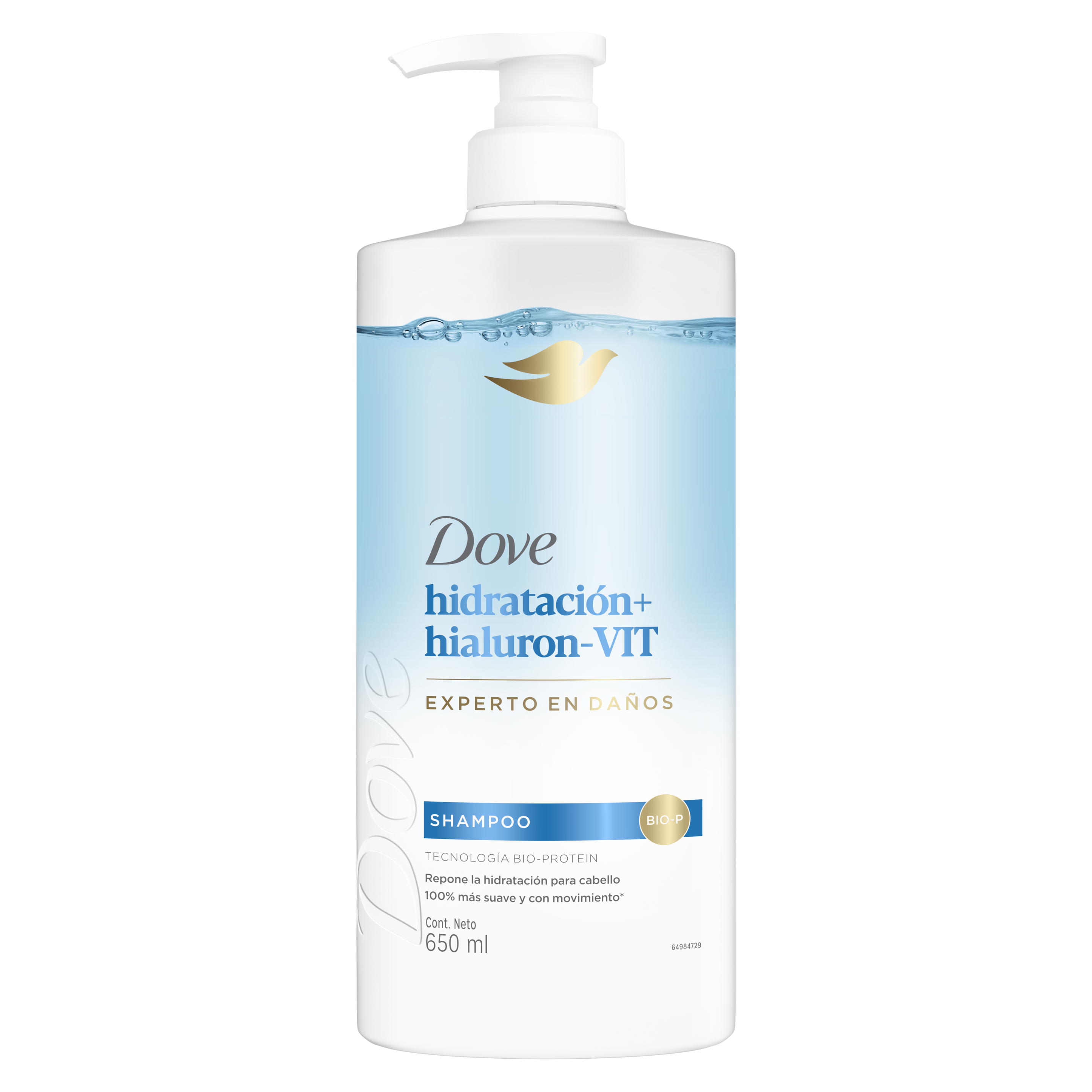 Dove Shampoo  Hidratación + Hialurónico 650ml