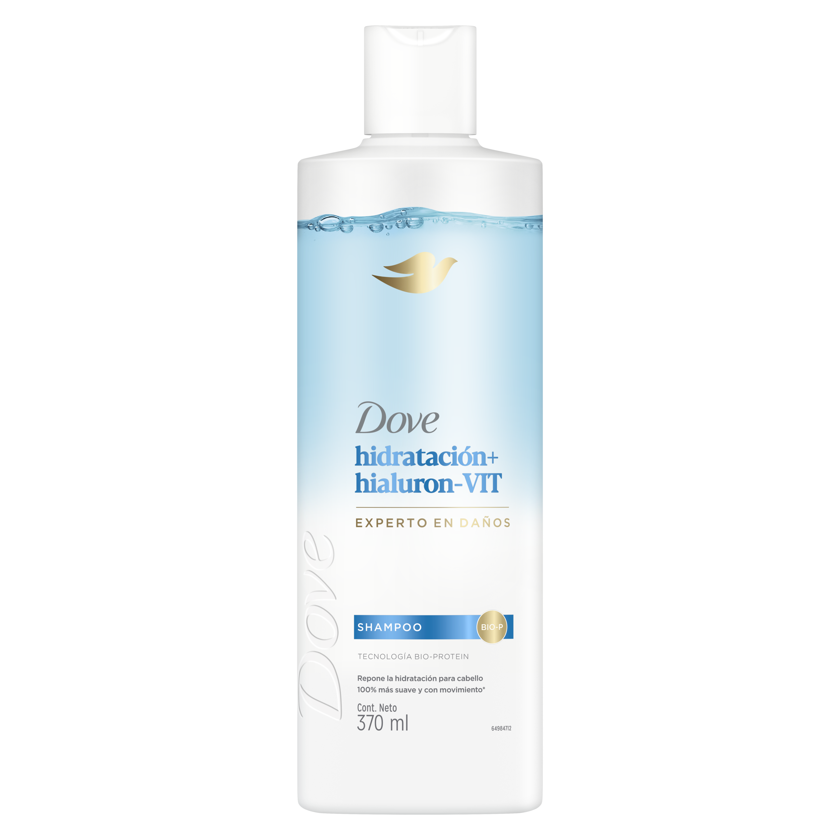 Dove Shampoo  Hidratación + Hialurónico 370ml