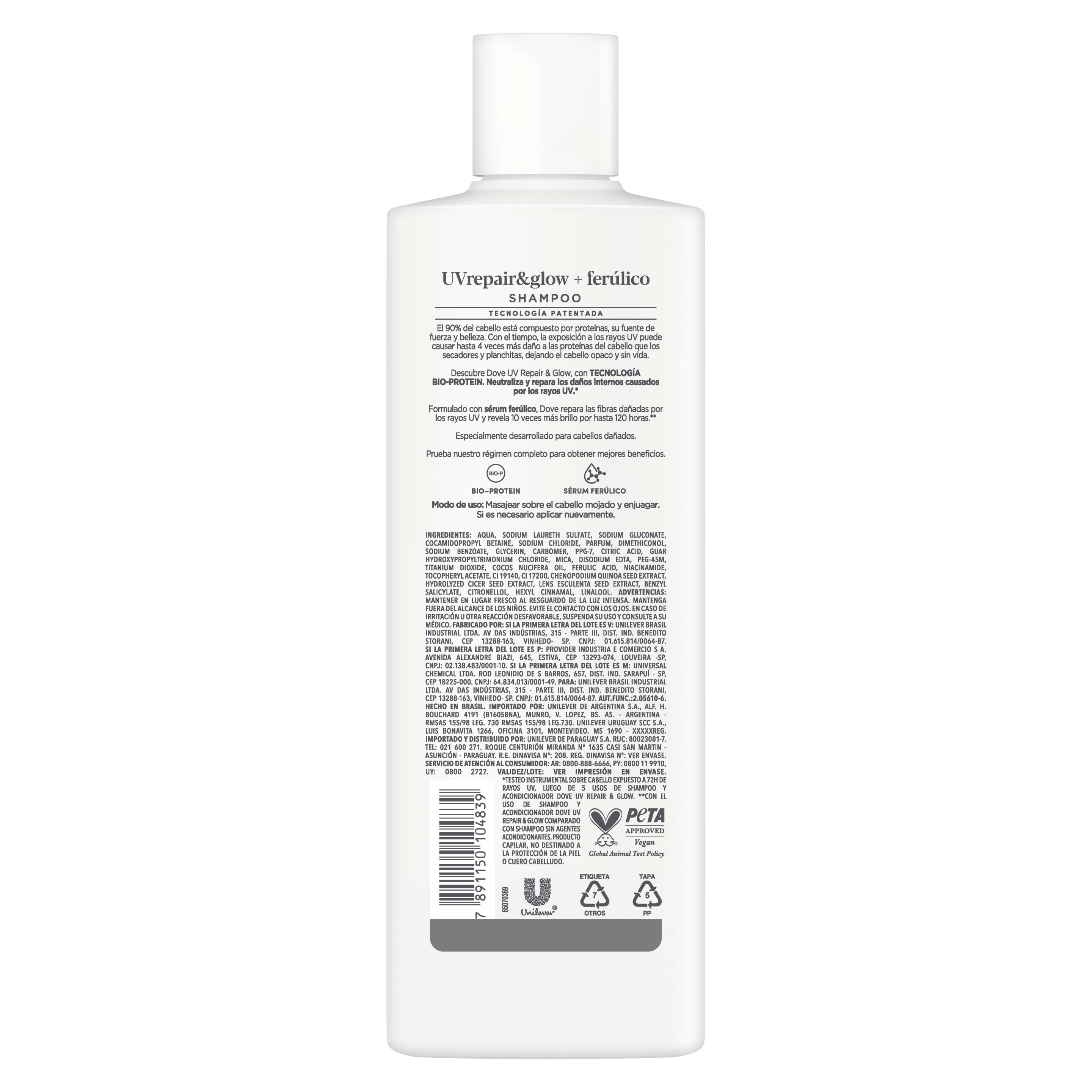 Dove Shampoo UV Repair & Glow 400 ml