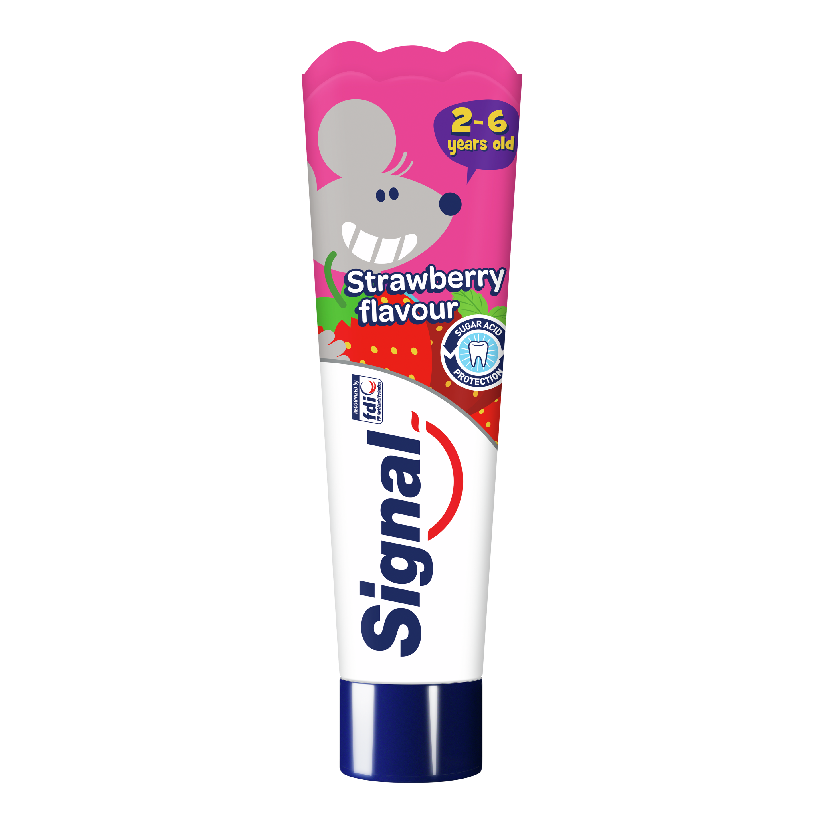Signal Strawberry flavour fogkrém 2-6 éves gyerekeknek 50 ml