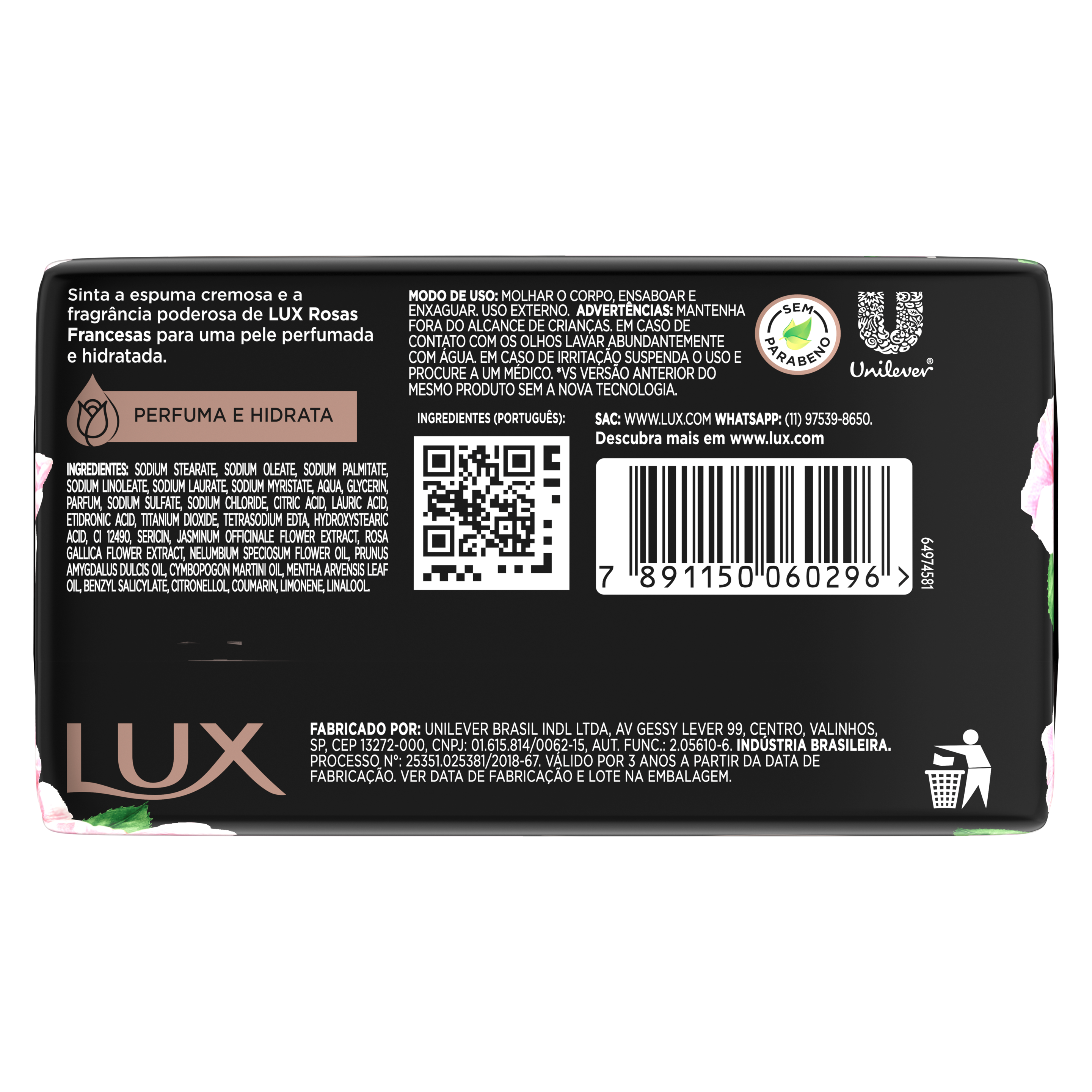 Sabonete em Barra Rosas Francesas