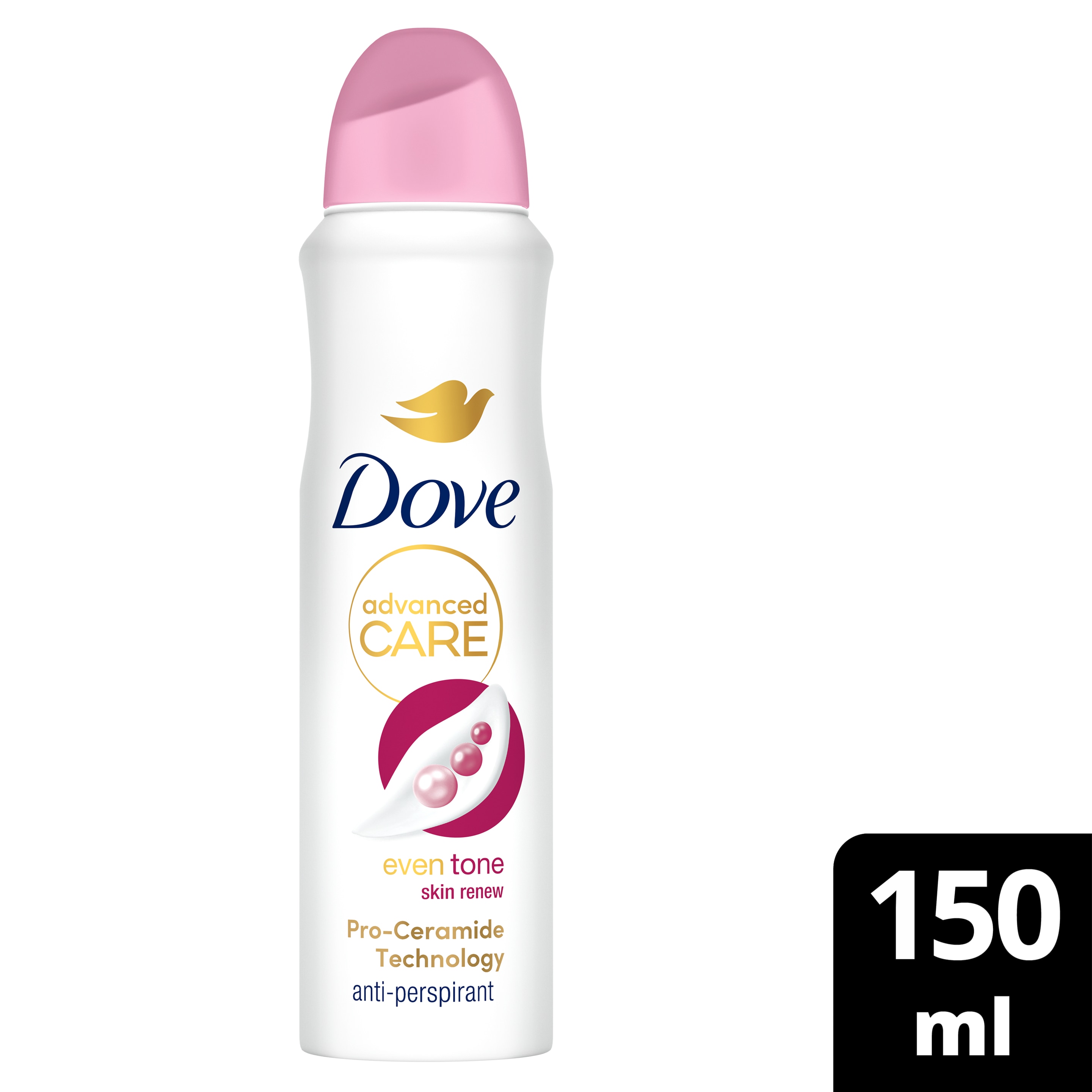 Dove Advanced Care  Even Tone Skin Renew  Antiperspirant Deodorant Body Spray  6x150ml packshot