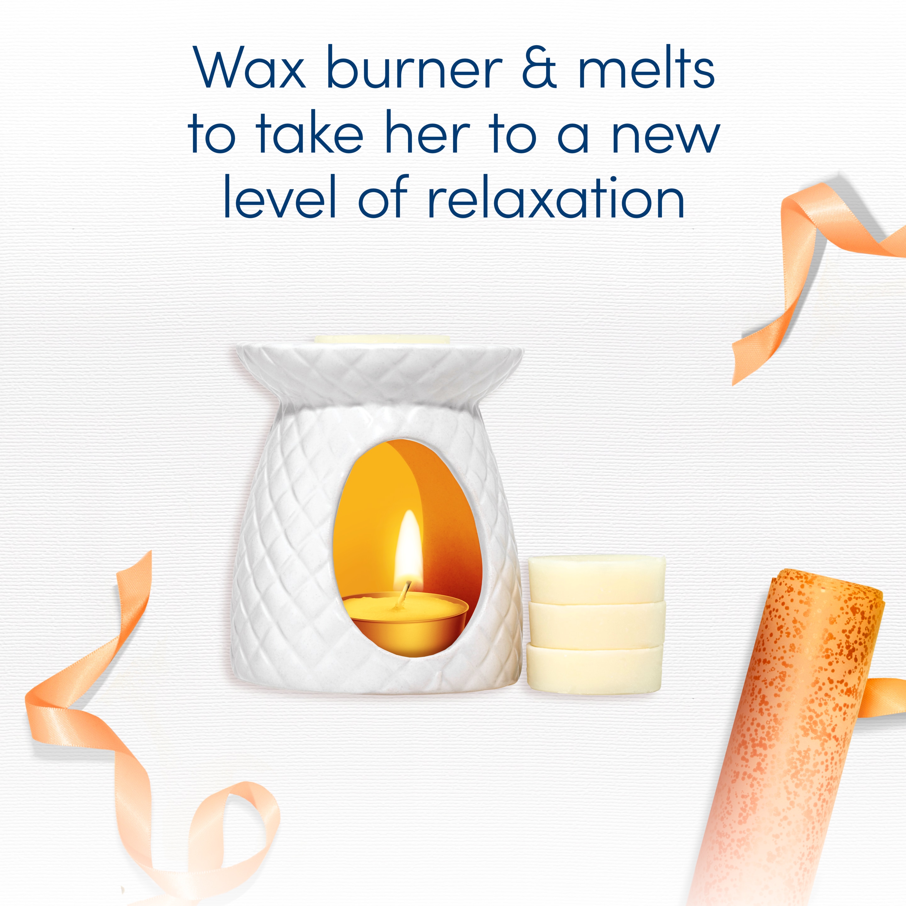 Dove  Pamper Collection with a body wash, bath soak, beauty bar, Wax Burner & Melts Gift Set  perfect gifts for her 3 piece packshot