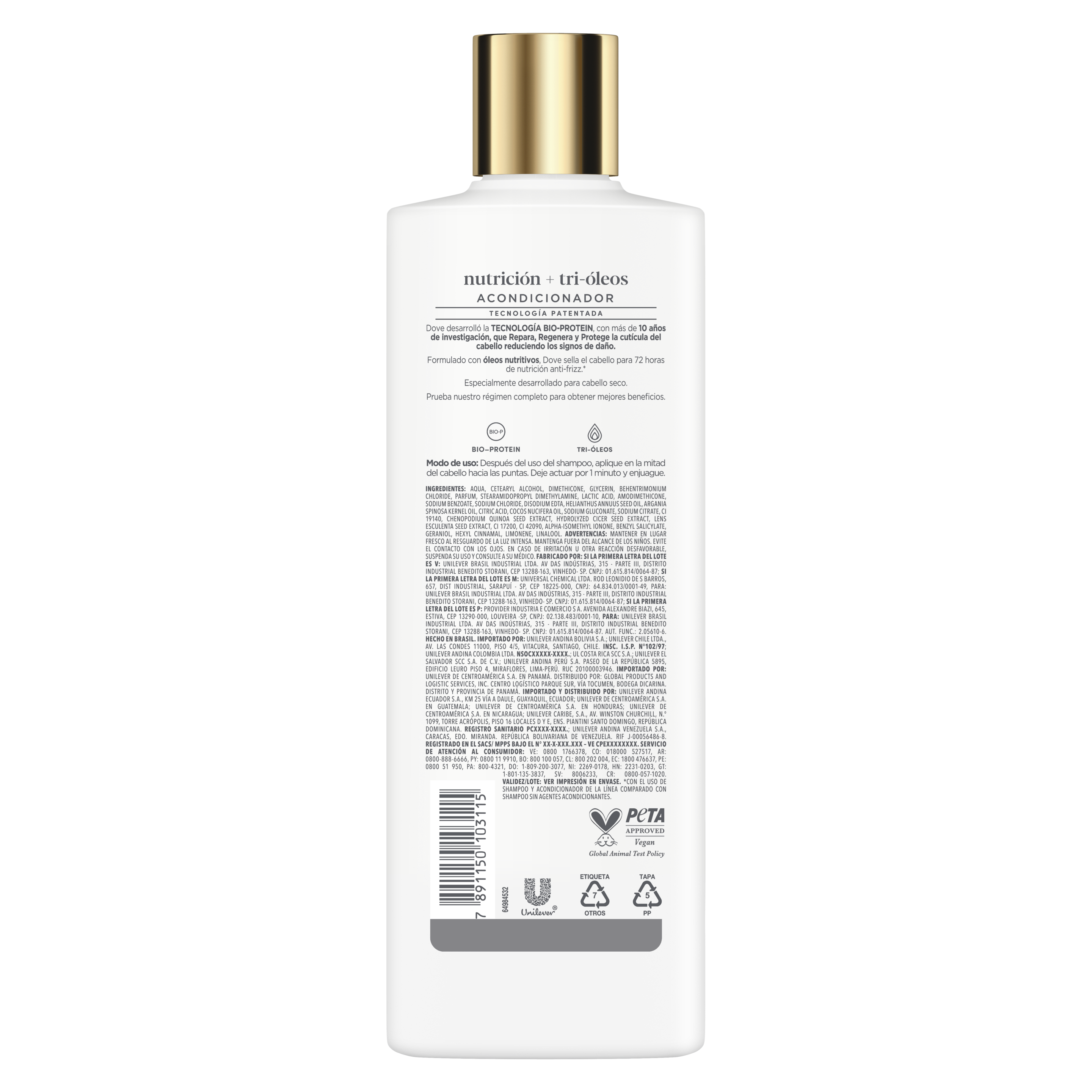 Dove Acondicionador Nutricion + Tri-Oleos