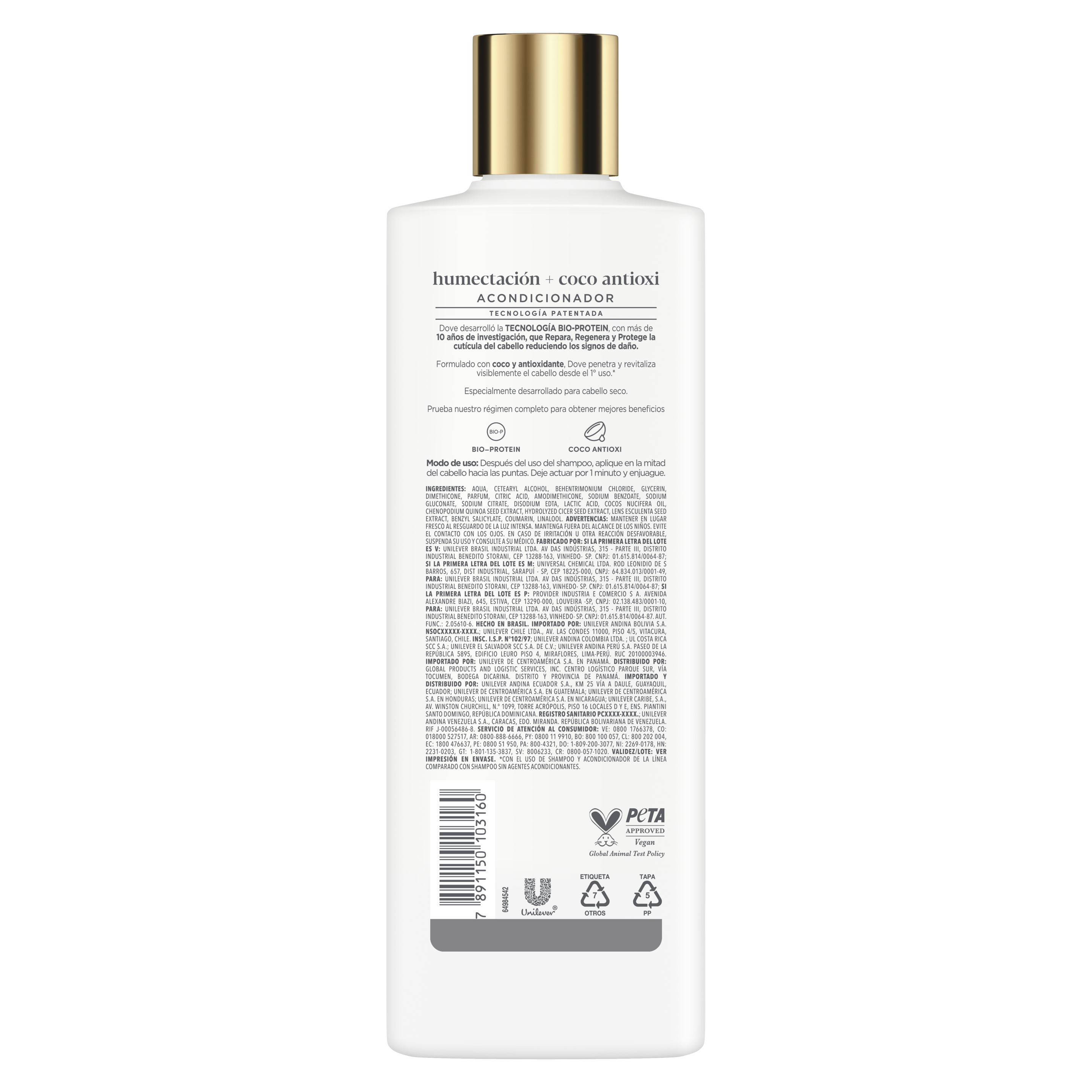 Dove Acondicionador Humectación + Coco Antioxi
