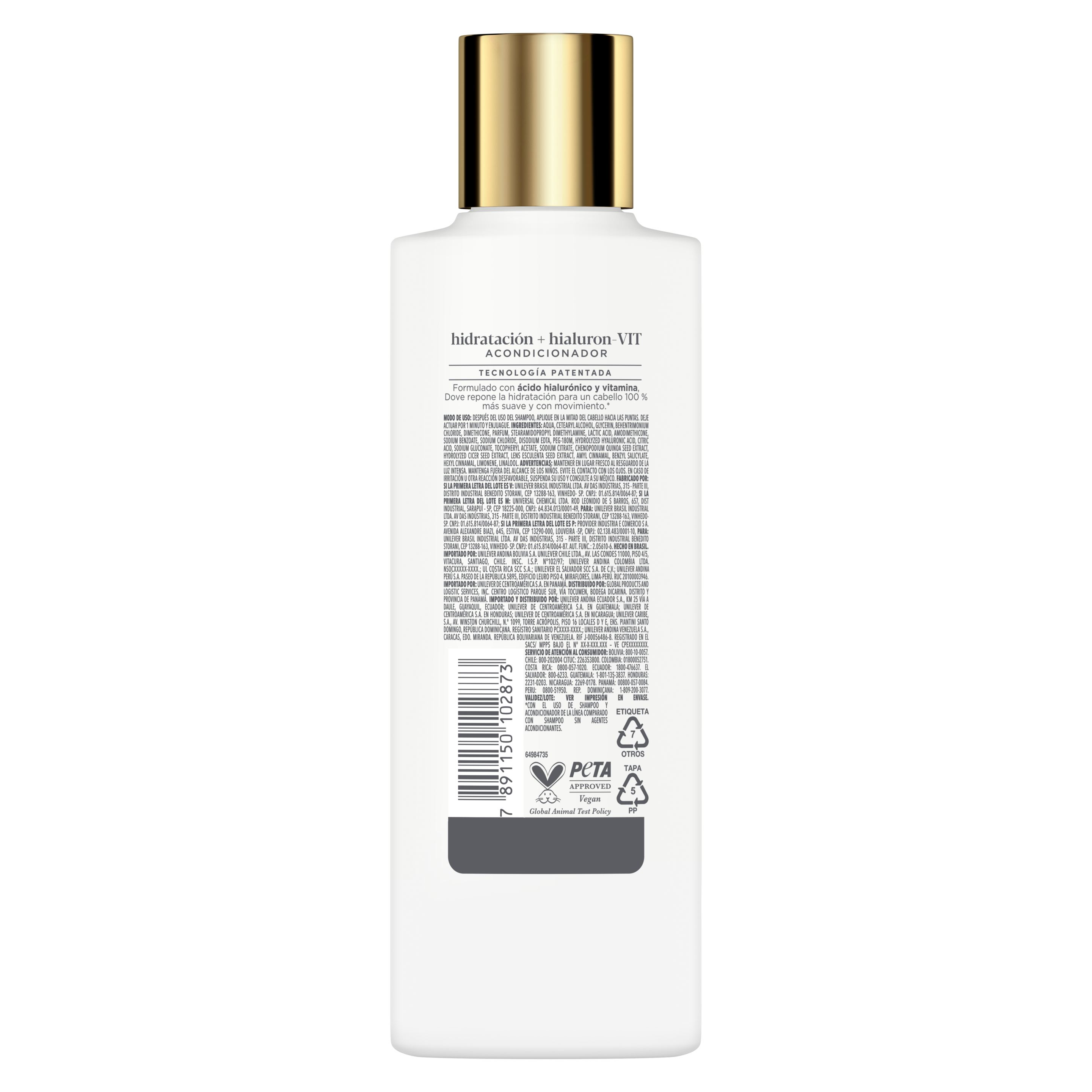 Dove Acondicionador Hidratación + Hialurónico