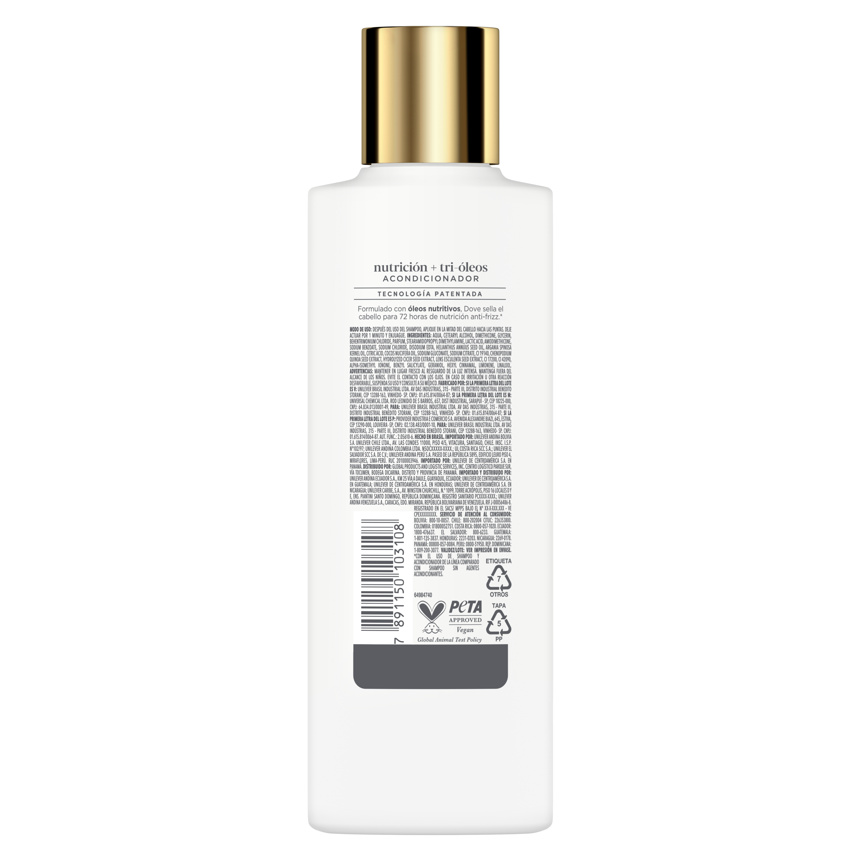 Dove Acondicionador Nutricion + Tri-Oleos