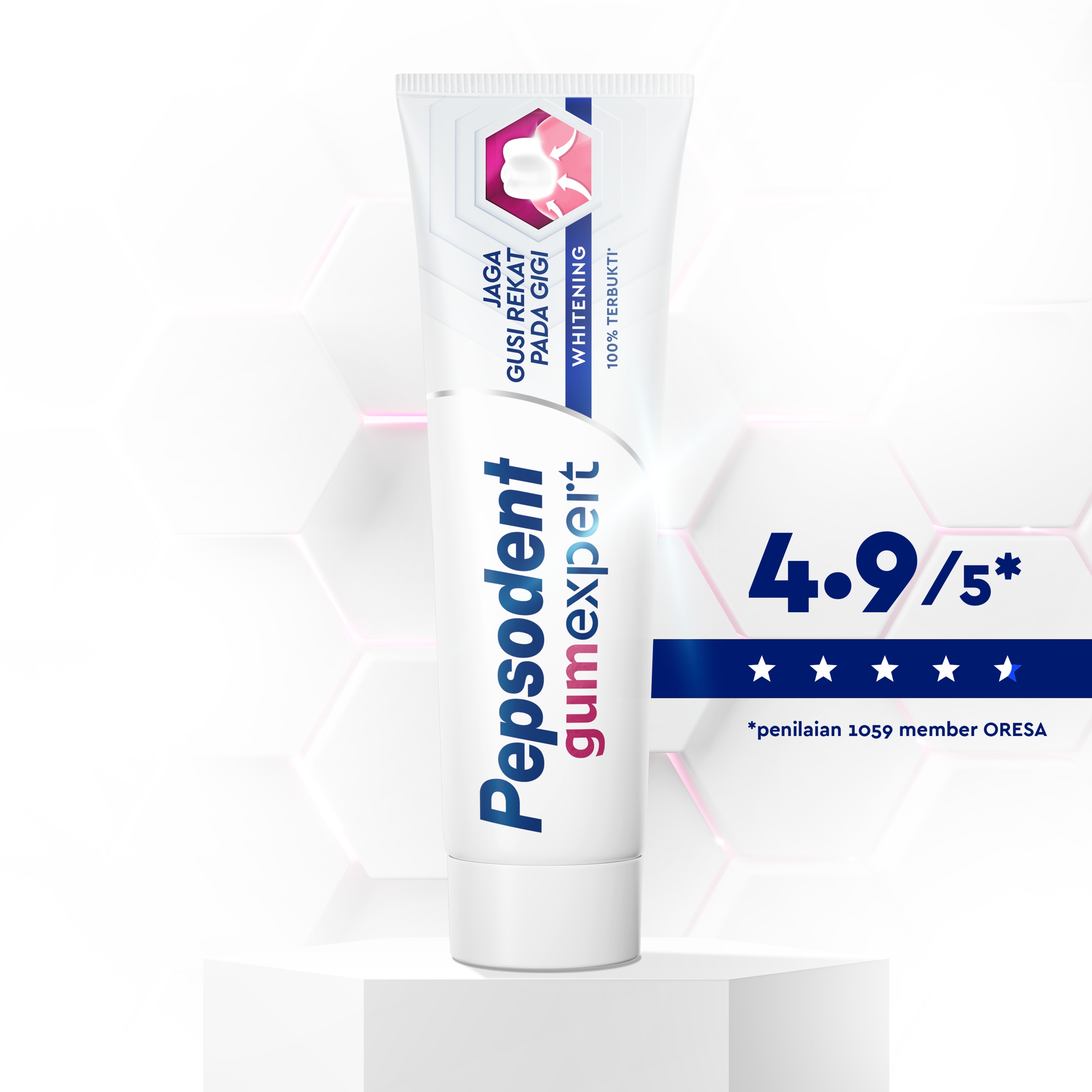 Pepsodent gum expert whitening