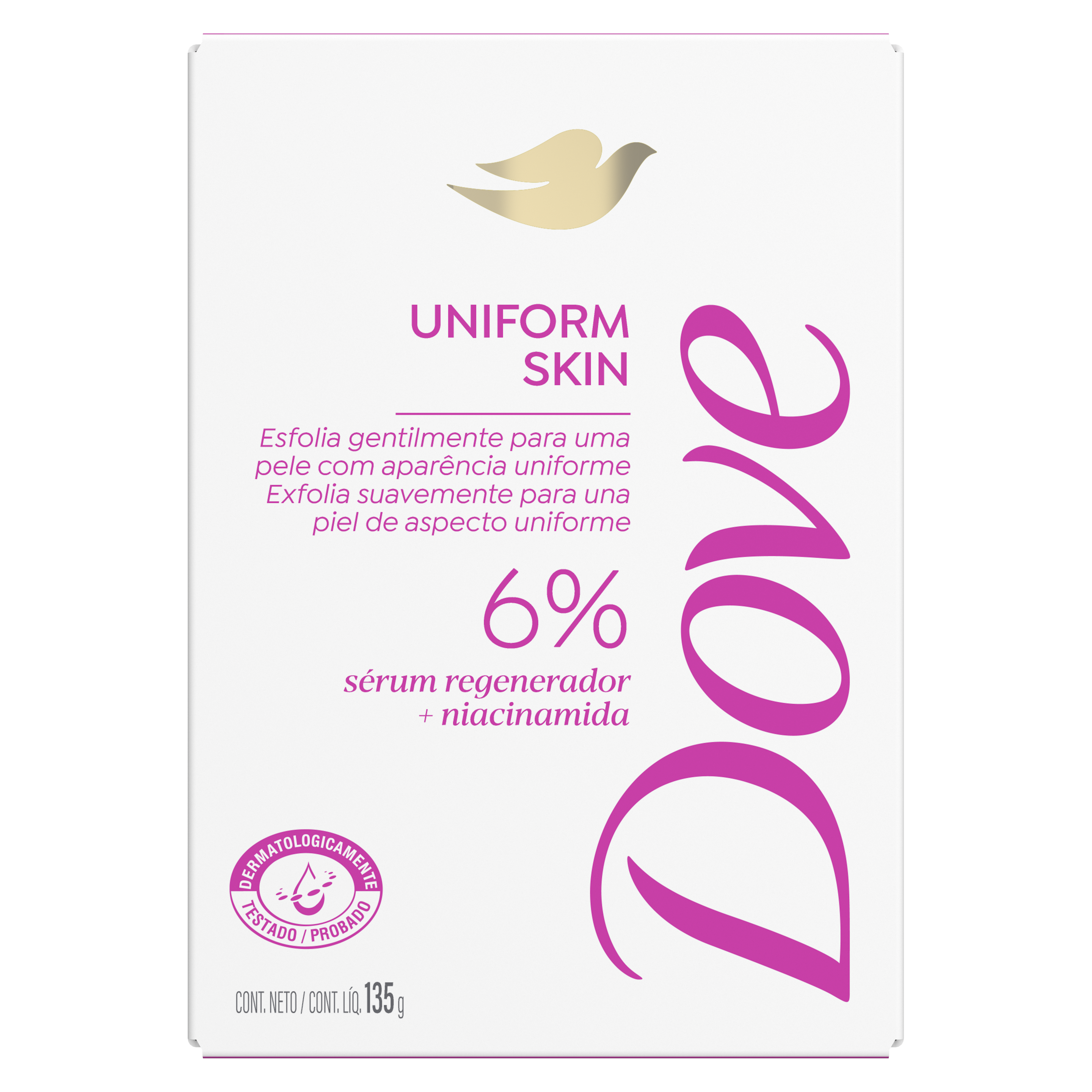 Dove Sabonete Sérum em barra Uniform Skin 135g packshot