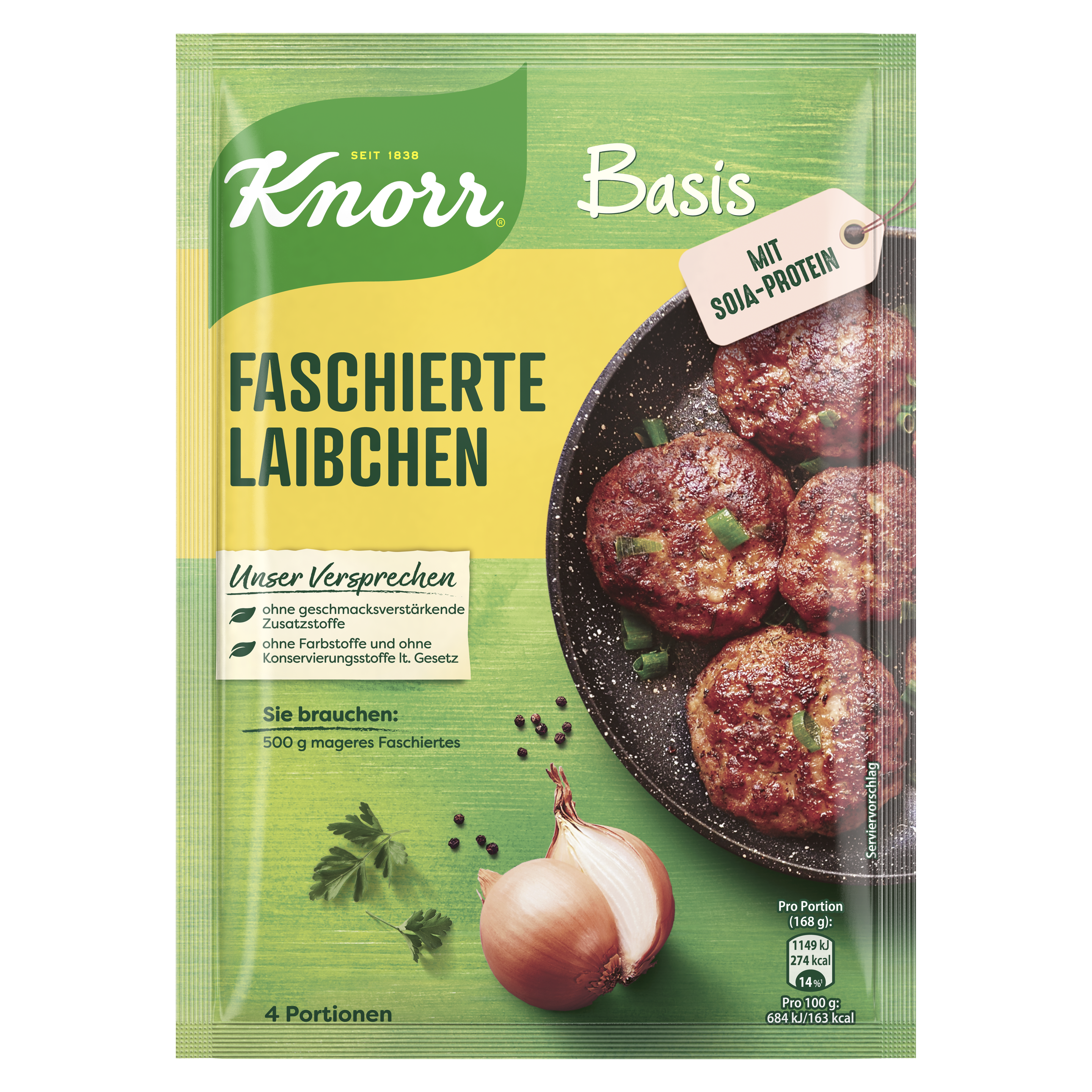 Knorr Basis Faschierte Laibchen  4 Portionen