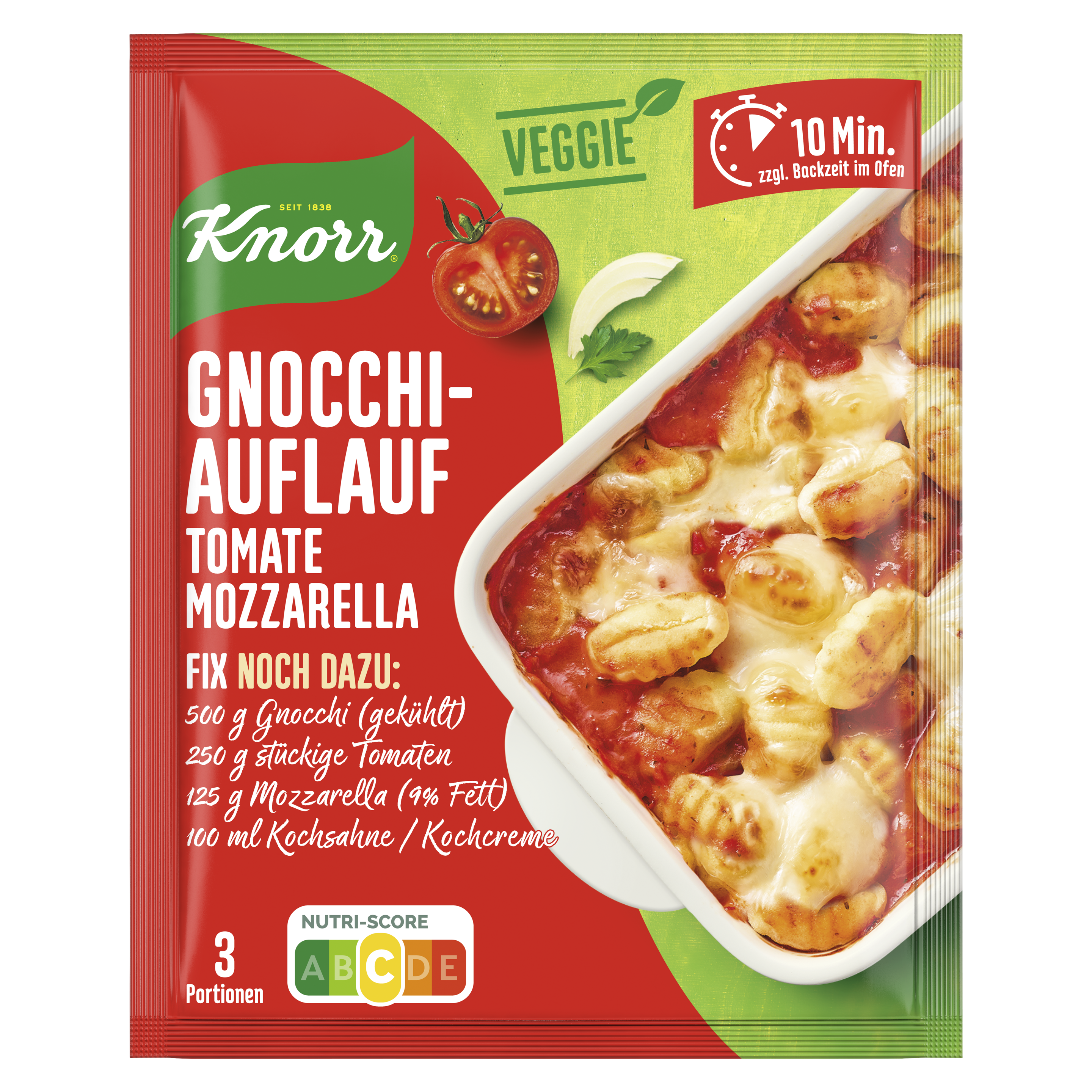 Knorr Fix Gnocchi-Auflauf Tomate Mozzarella 35 g