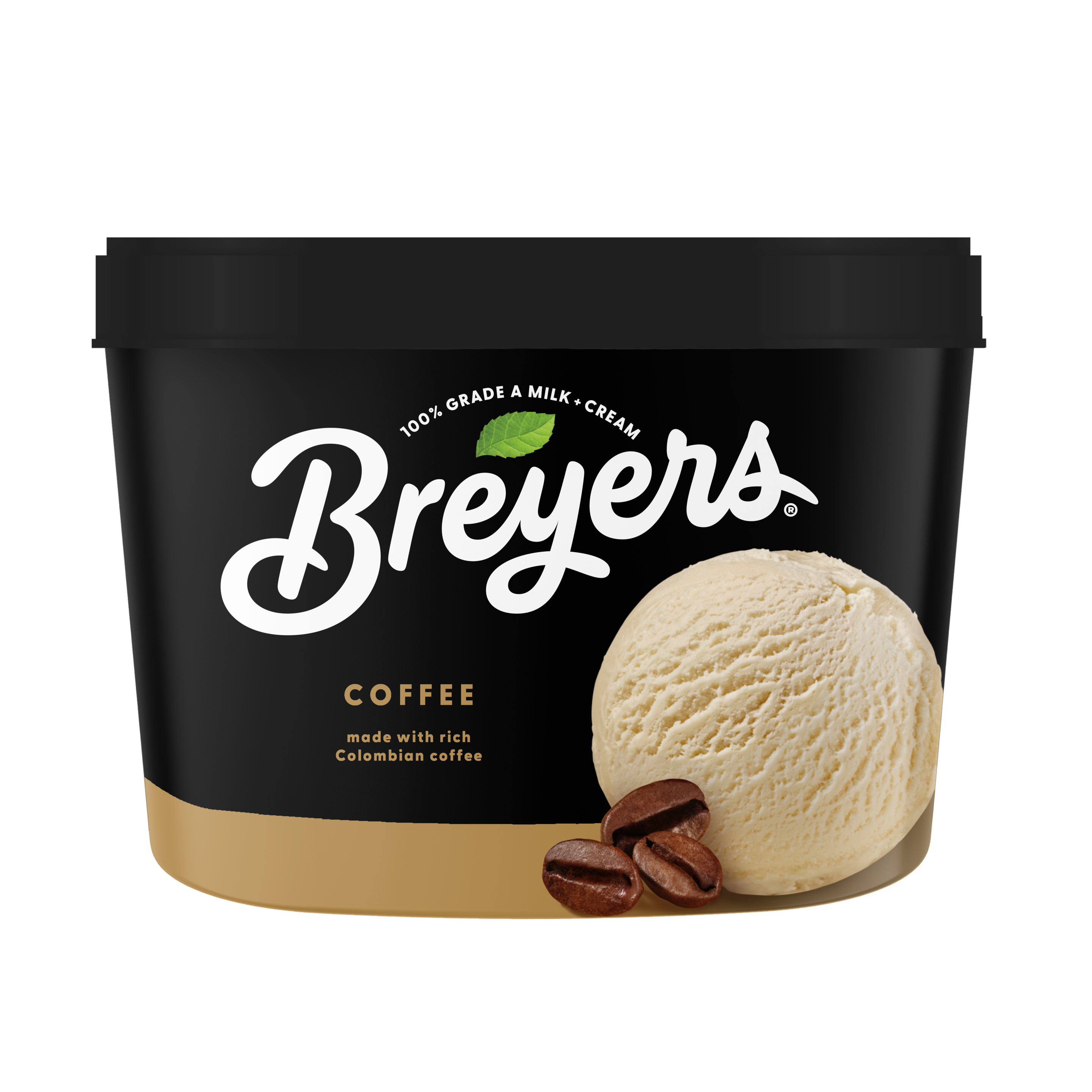 A 48 ounce tub of Breyers® Coffee simple pack image packshot
