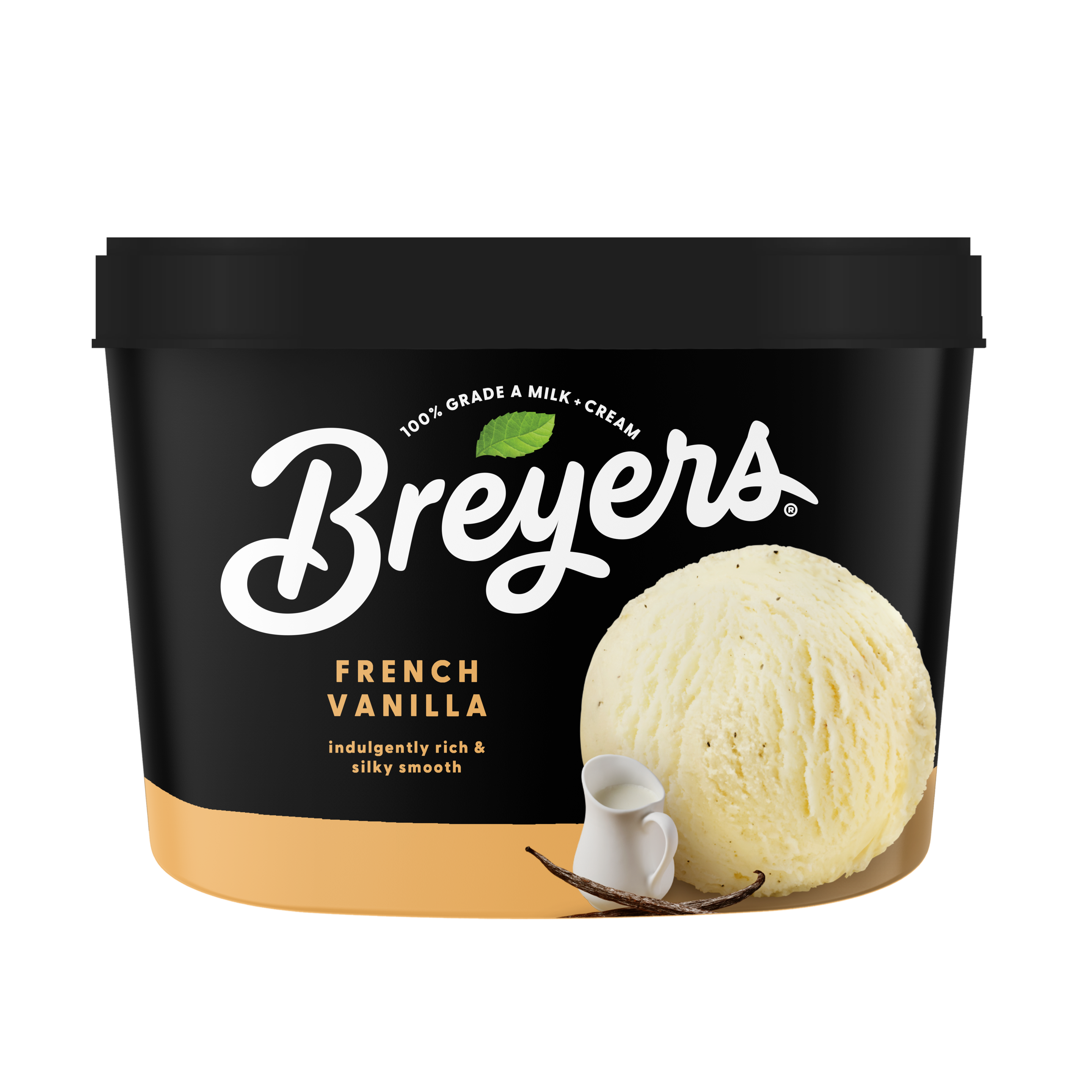 A 48 ounce tub of Breyers® French Vanilla simple pack image packshot