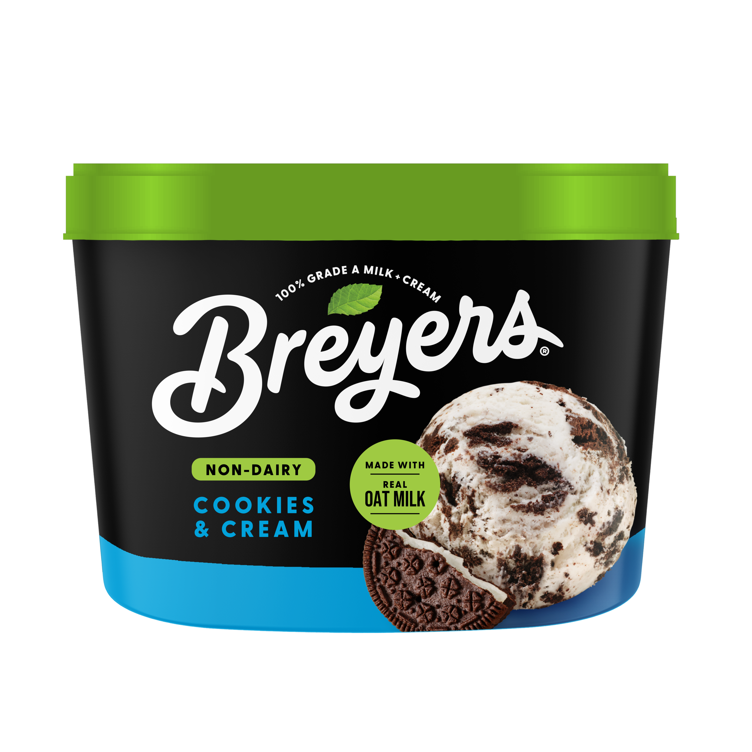 A 48 ounce tub of Breyers® Non-Dairy Cookies & Creme simple pack image