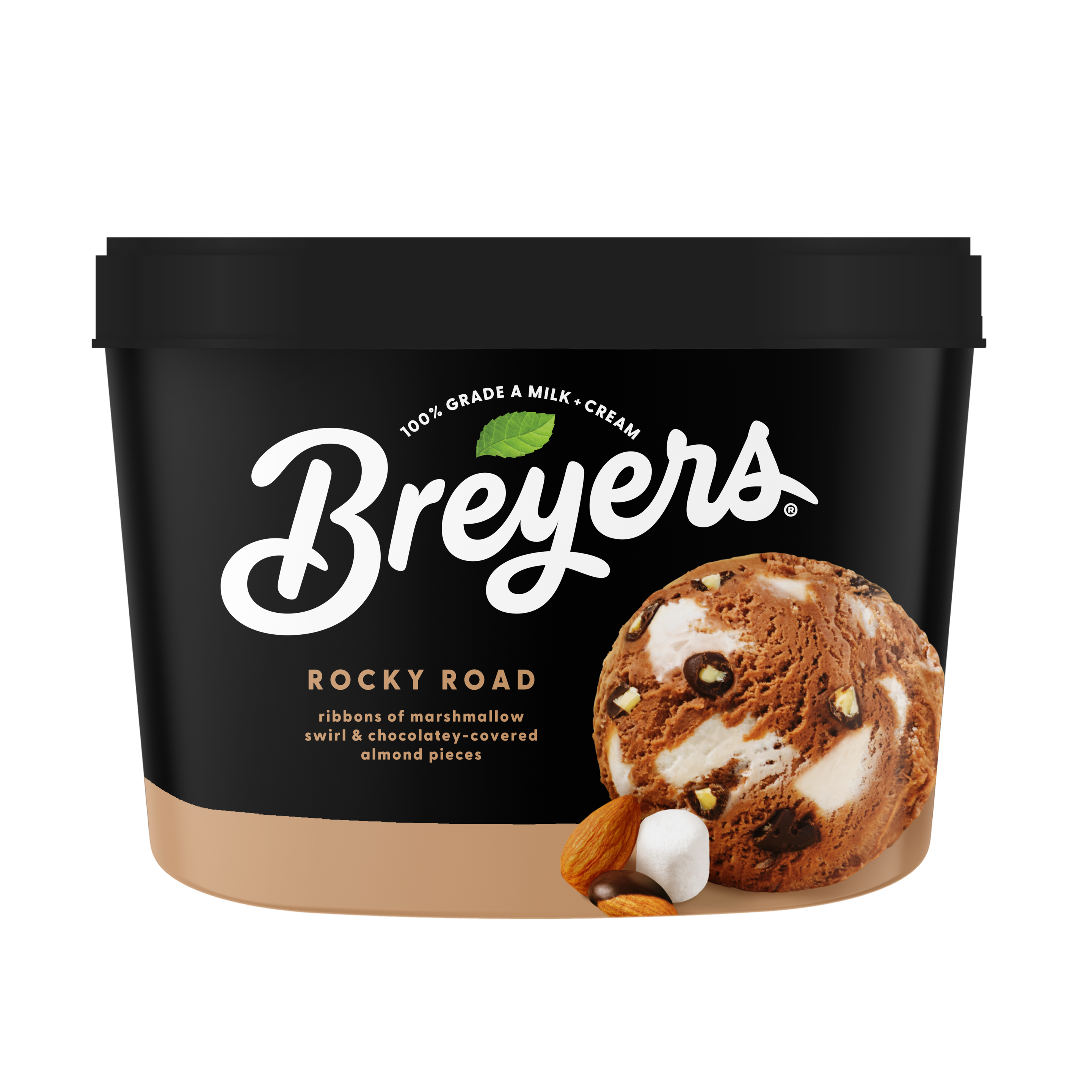 A 48 ounce tub of Breyers® Rocky Road simple pack image
