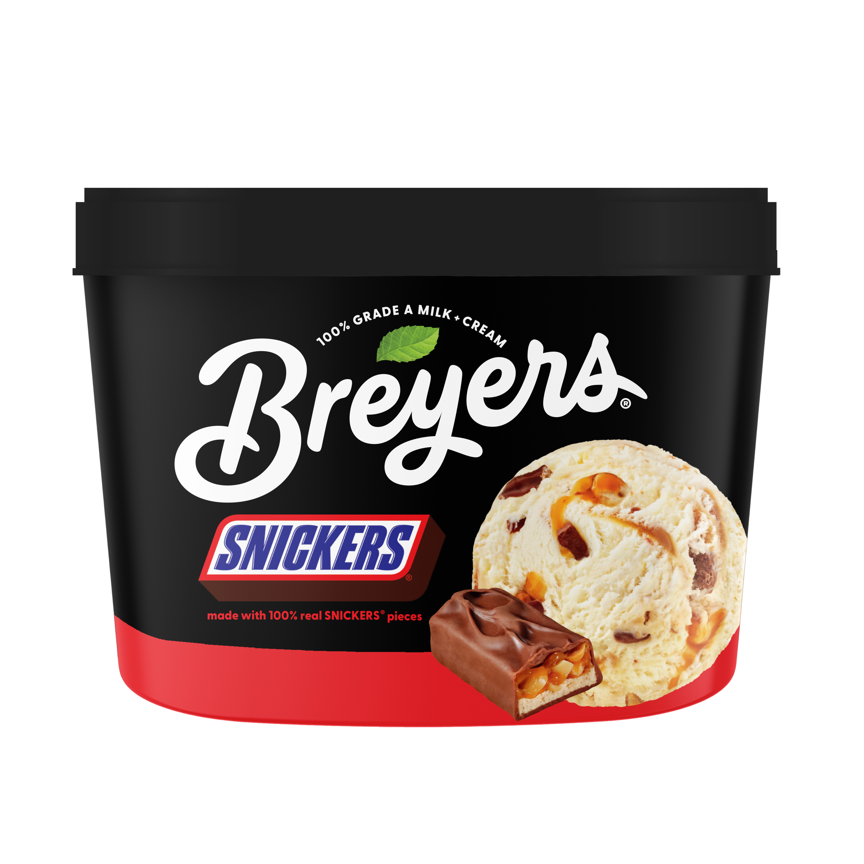 A 48 ounce tub of Breyers® SNICKERS® simple pack image