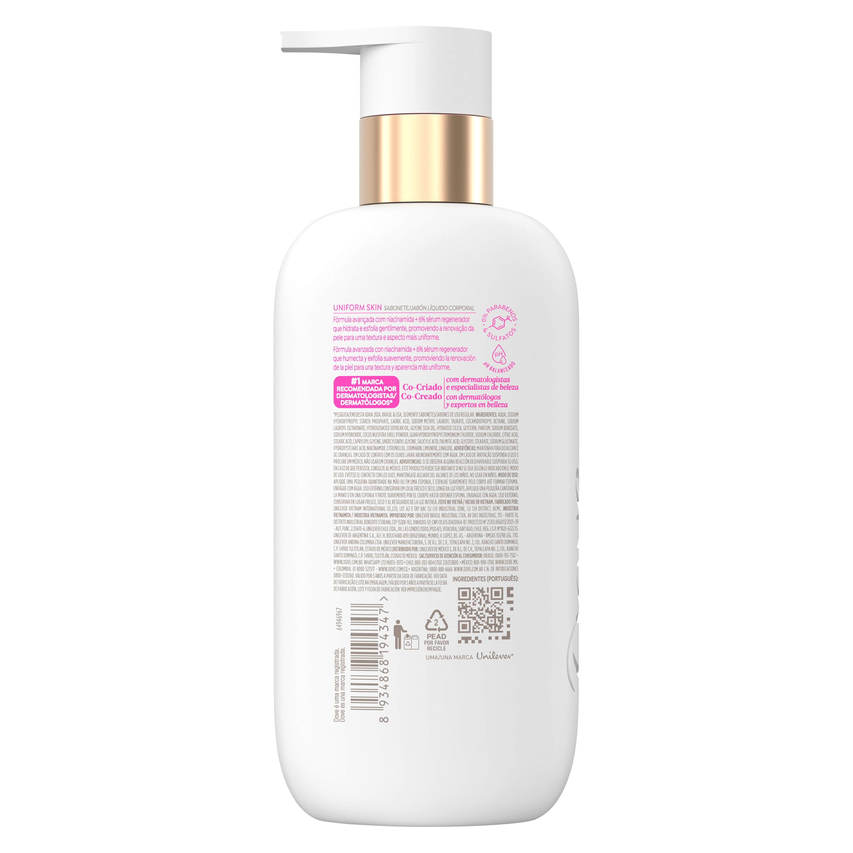 Serum Gel de Ducha DOVE Uniform Skin 300ml