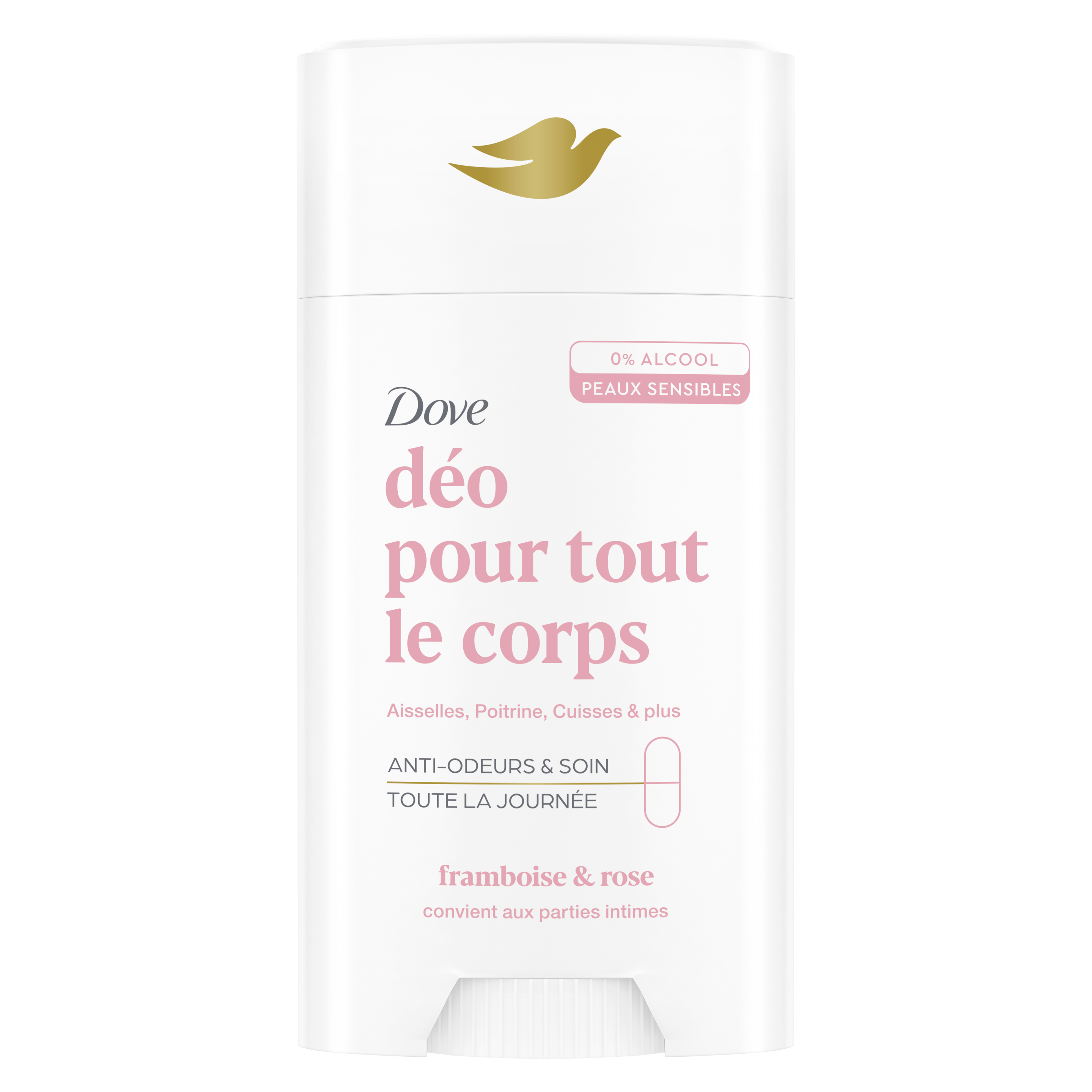Dove Déodorant pour tout le corps Framboise & Rose Stick 75ml packshot