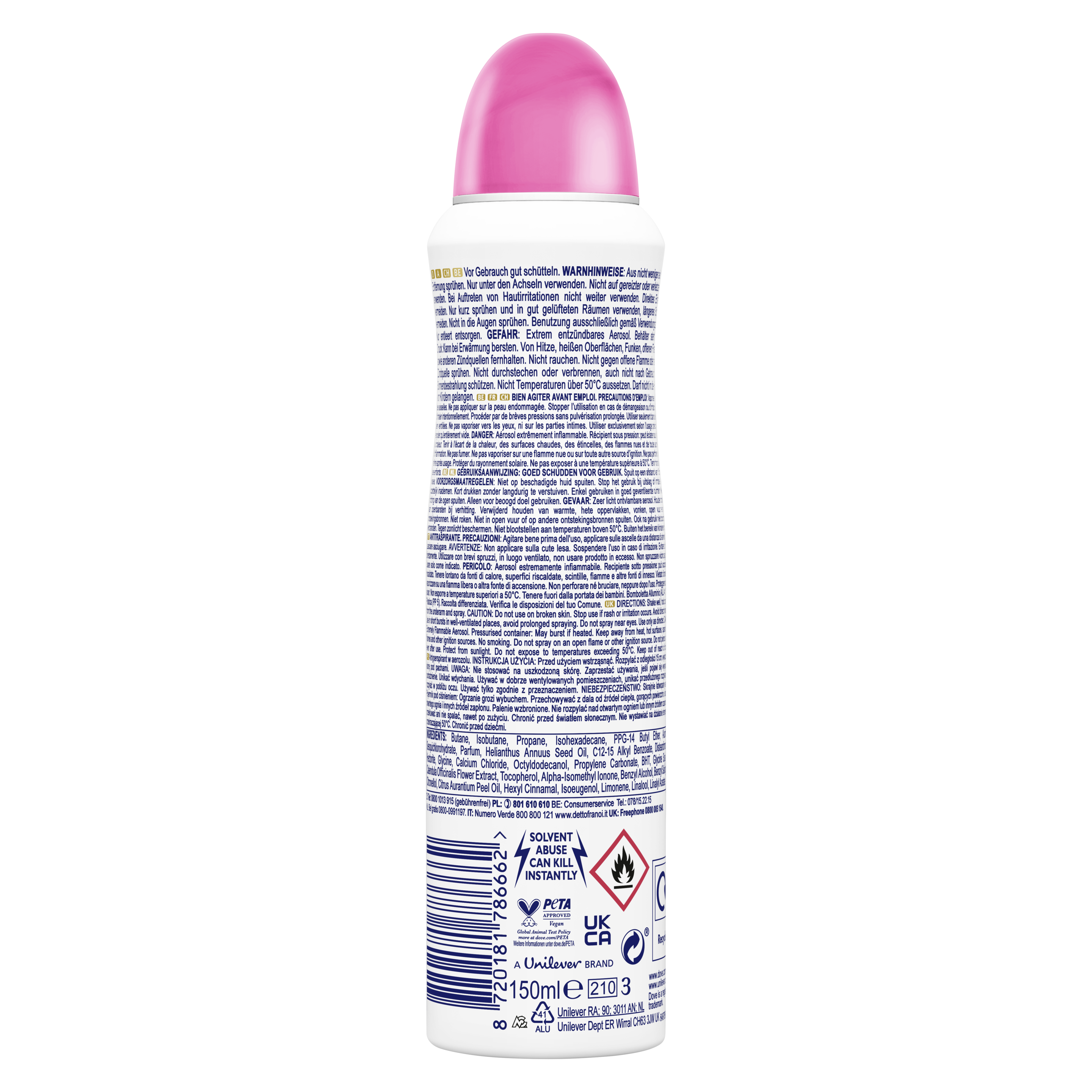 Dove Deo-Spray Antitranspirant Advanced Care Limited Edition Beauty Aura