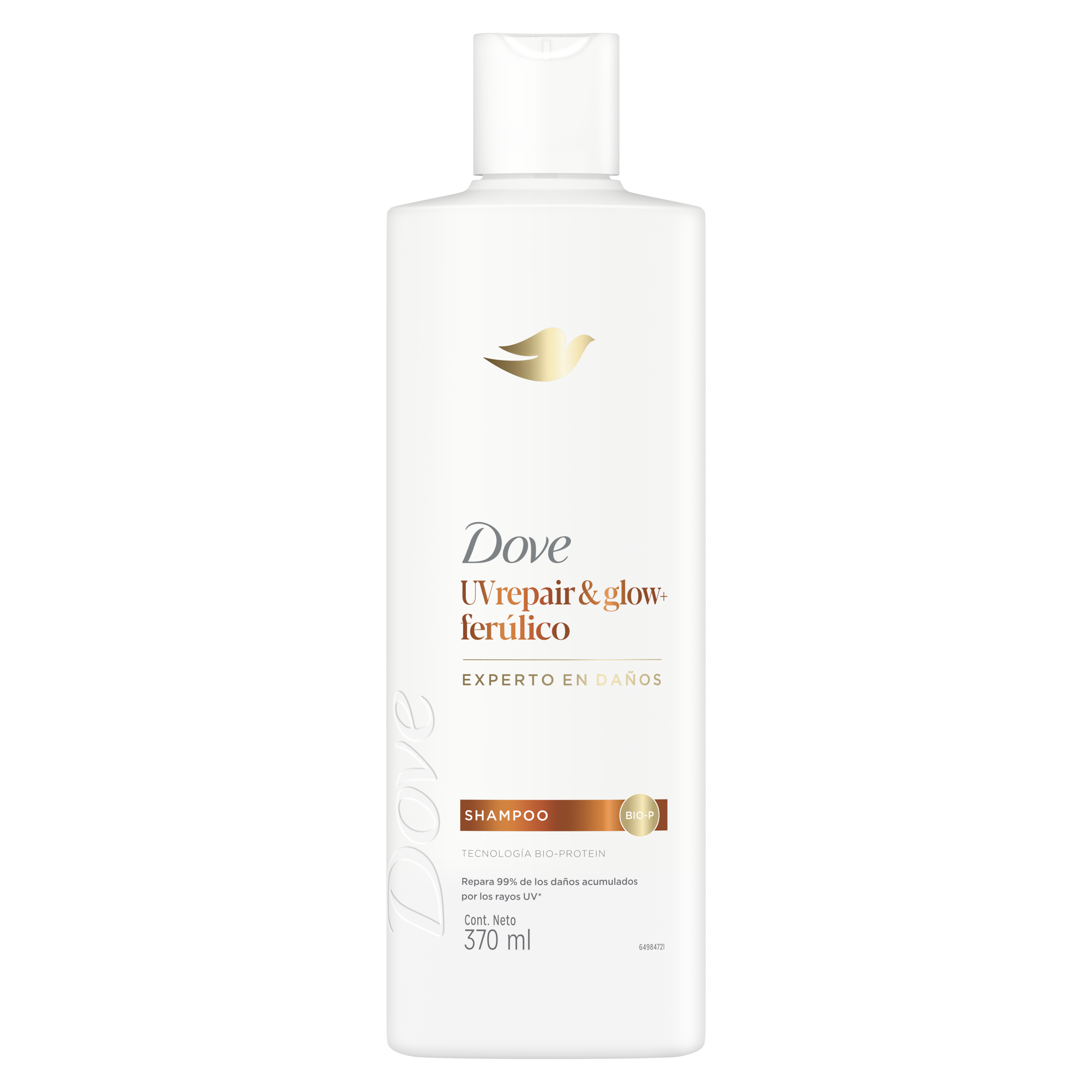Dove Shampoo UV Repair & Glow + Ferulico 370 ml