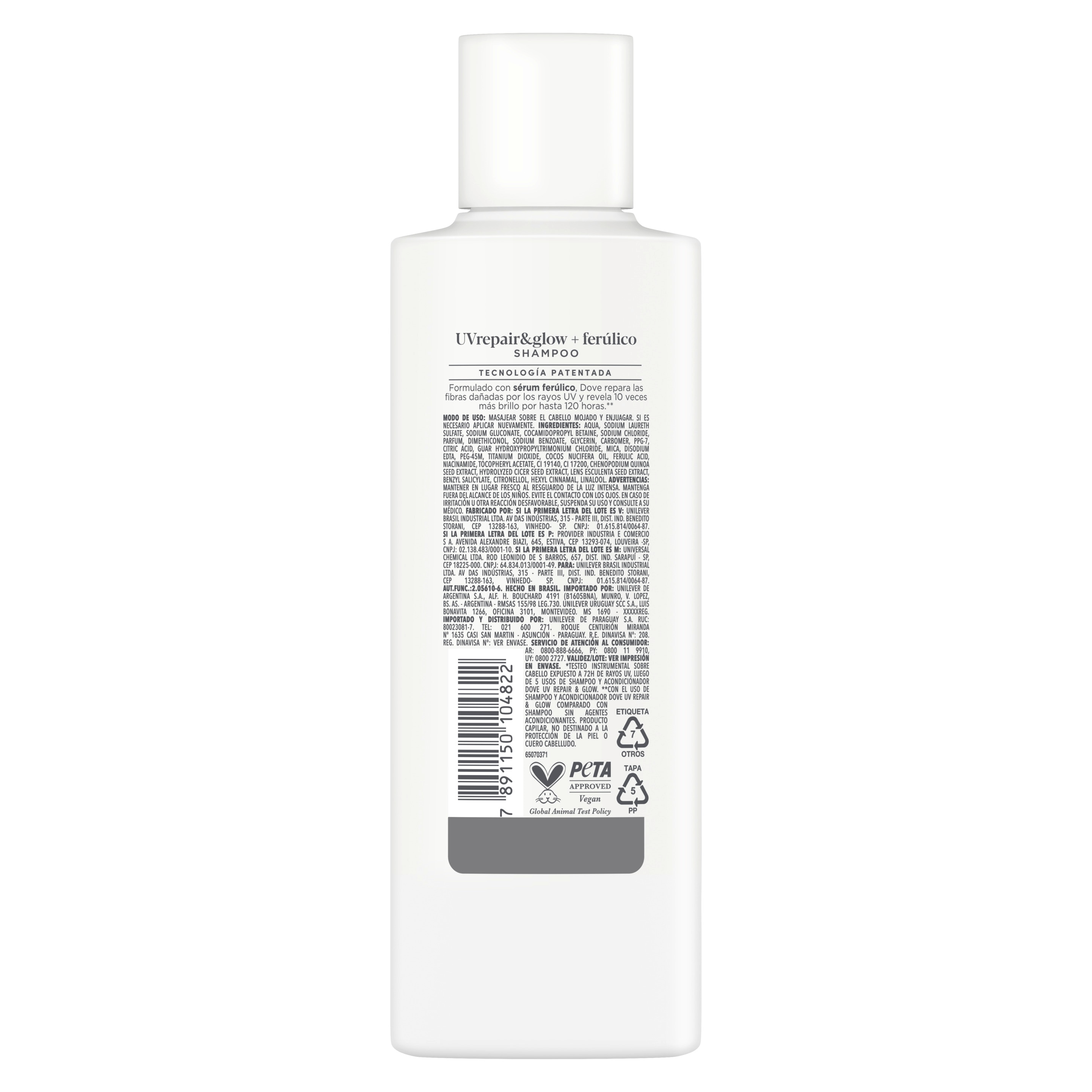 Dove Shampoo UV Repair & Glow 200 ml
