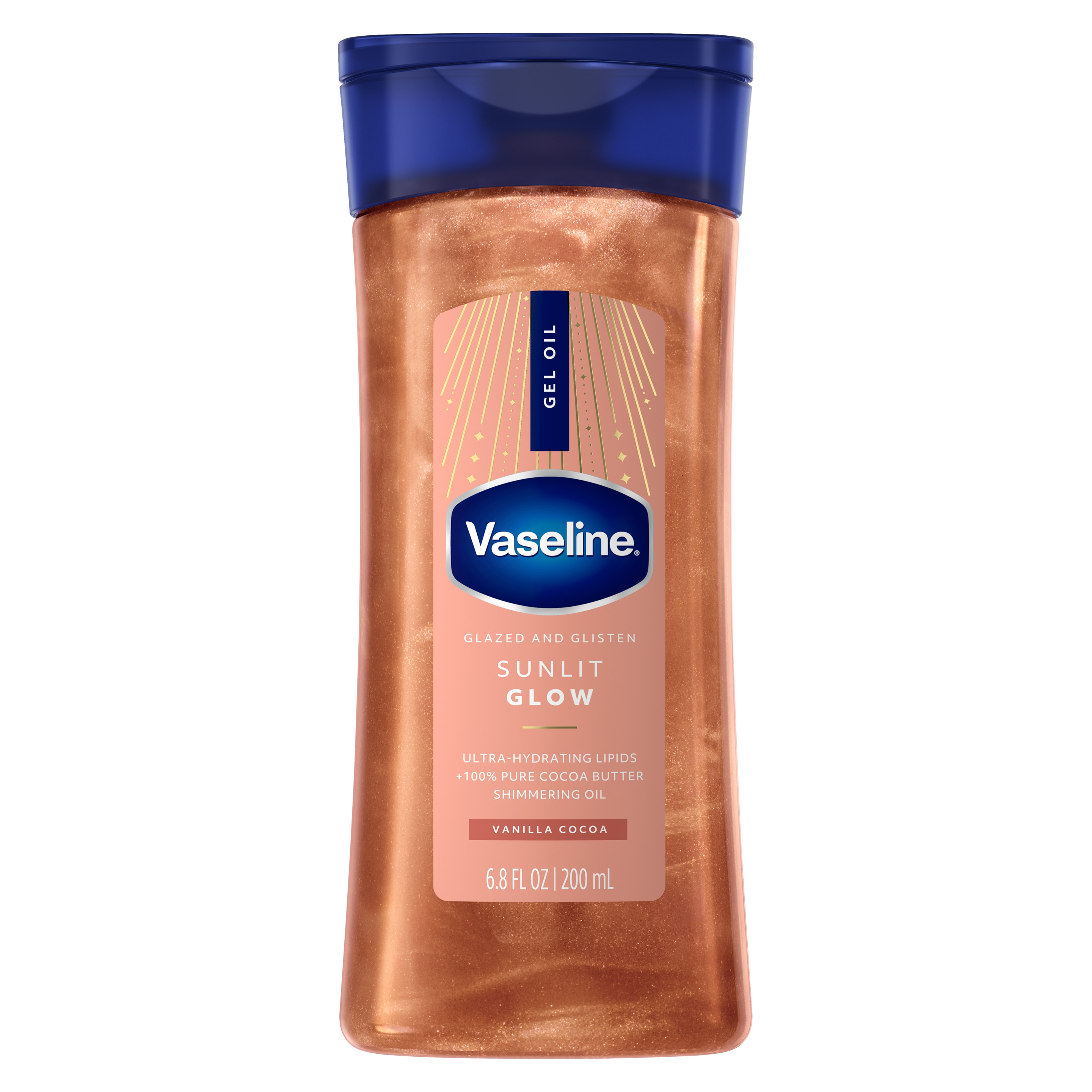 Vaseline® Sunlit Glow Shimmer Gel Oil front of pack packshot