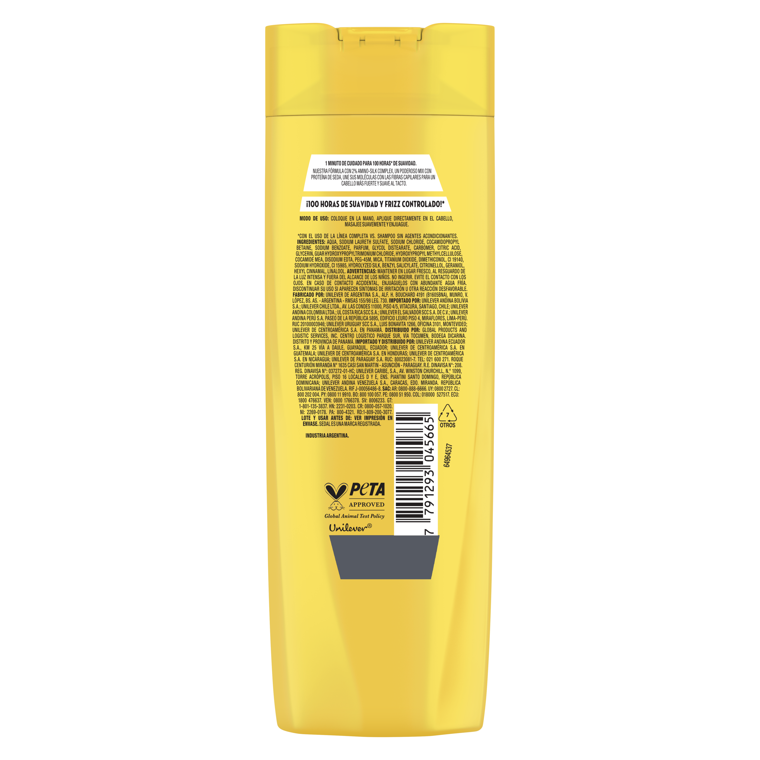 Sedal Crema Balance Toque de Seda Shampoo