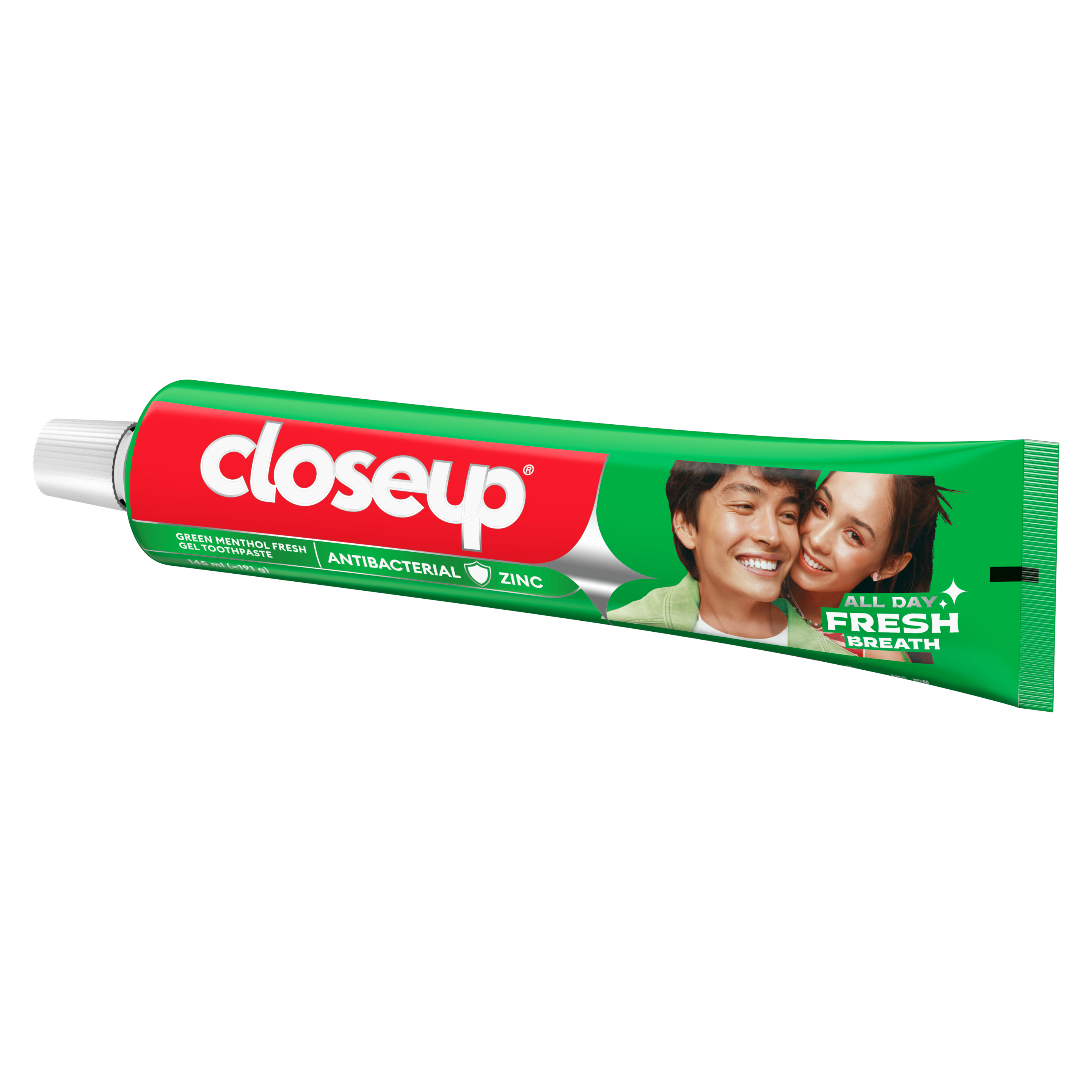 CLOSE UP  Antibacterial Menthol Toothpaste for Good Oral Hygiene and Fresh Breath Menthol Fresh with Antibacterial Mouthwash Formula and Microshine Crystals 145ml packshot