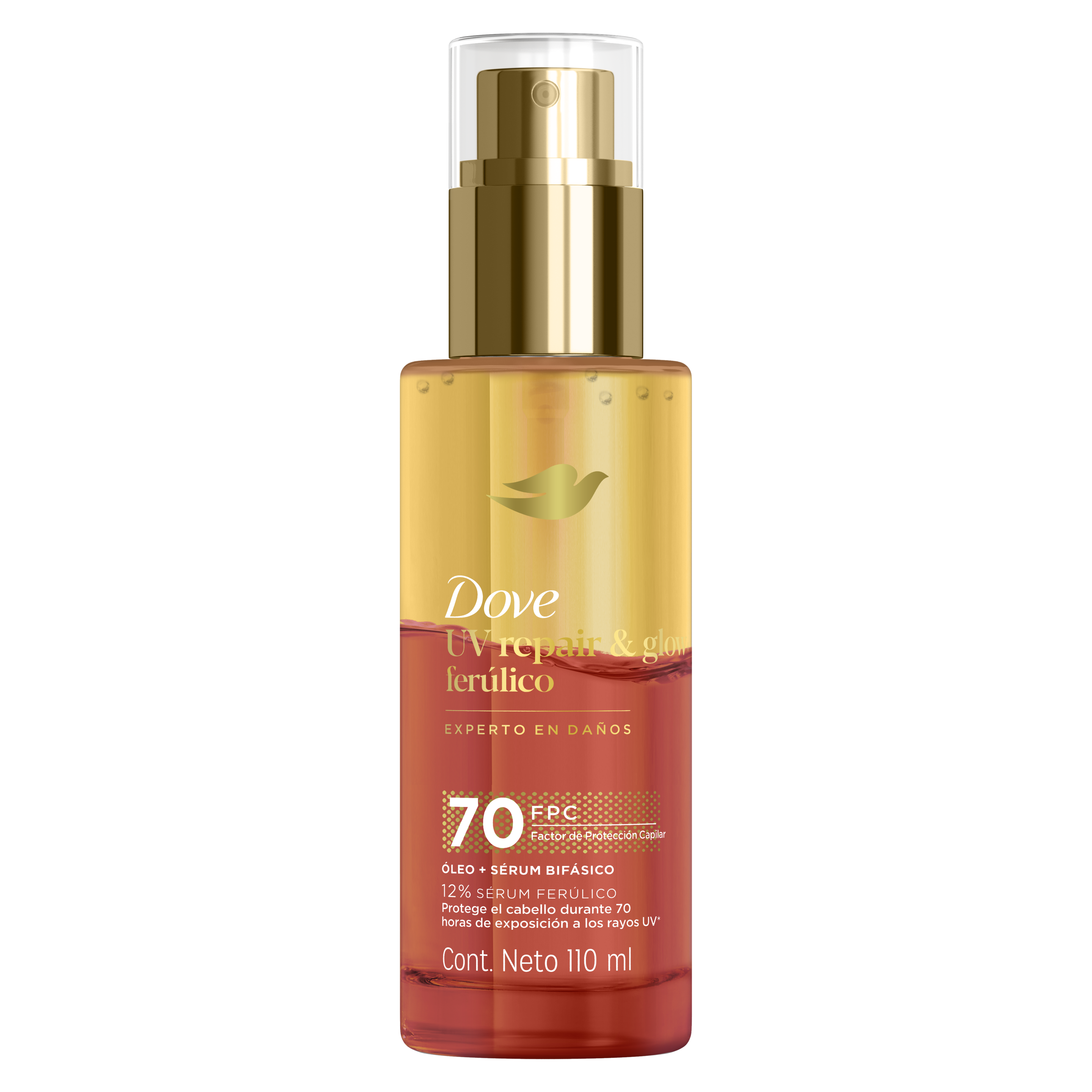 Dove Óleo finalizador UV Repair & Glow + Ferúlico 110ml