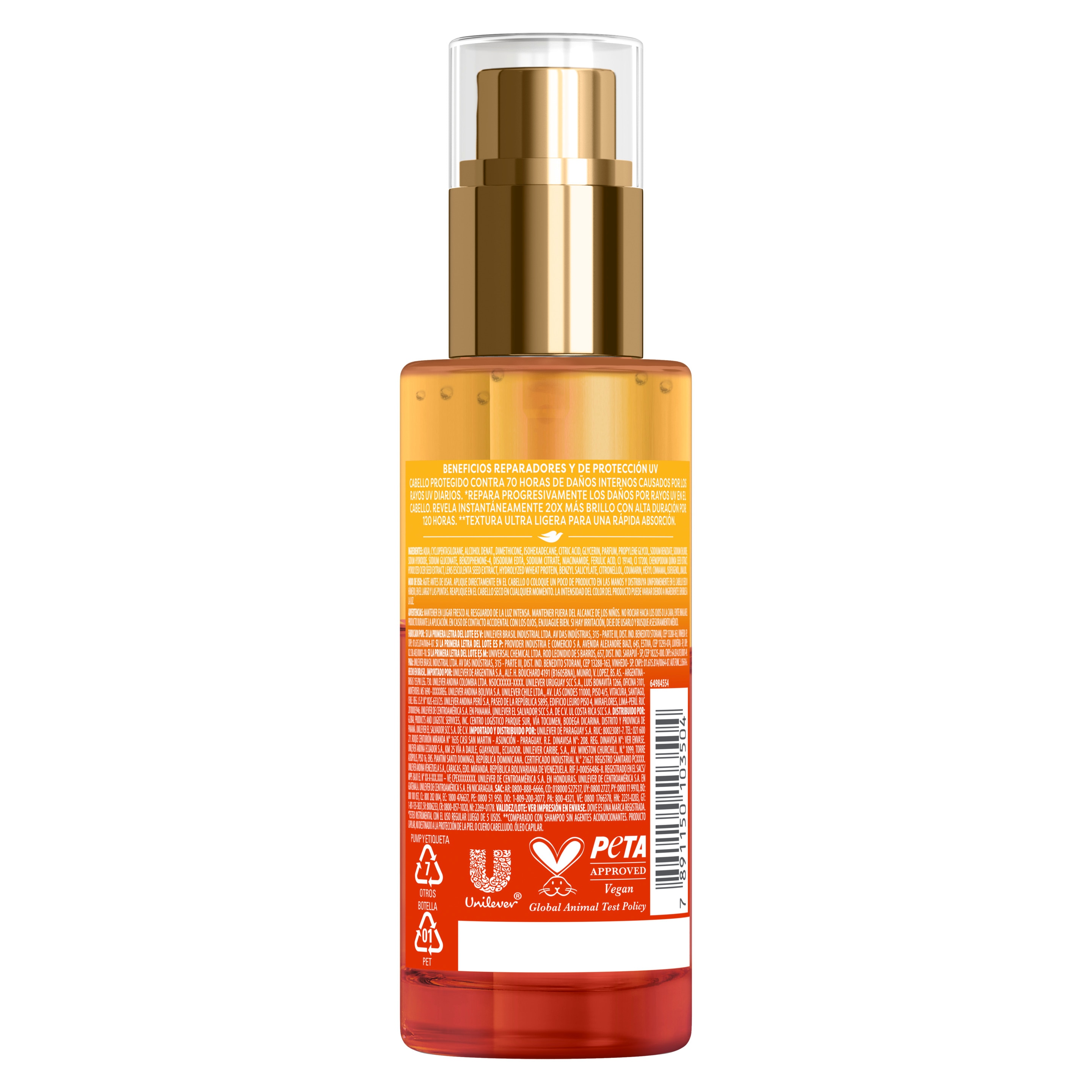 Dove Óleo Bifásico UV Repair & Glow 110 ml