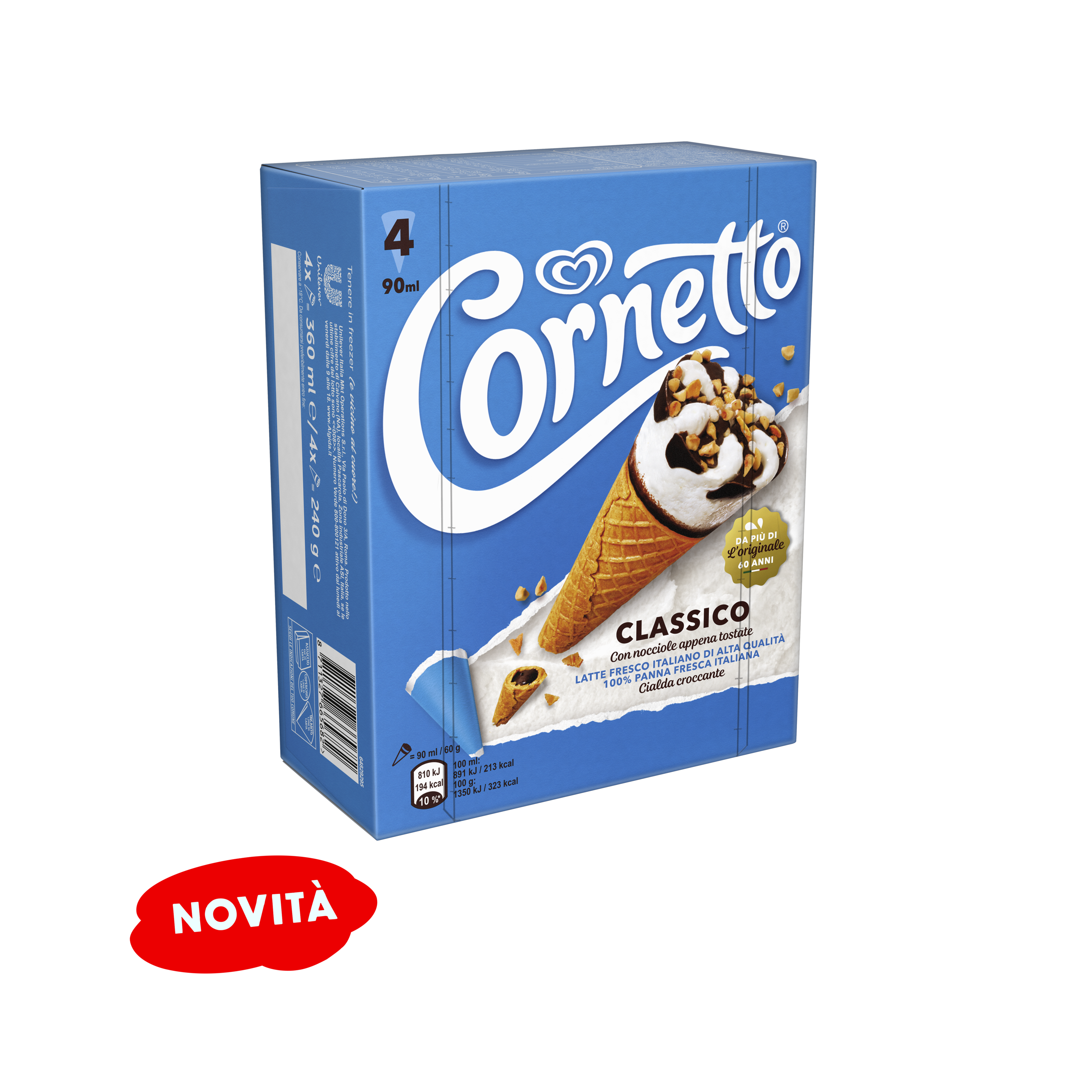 CORNETTO CLASSICO X4