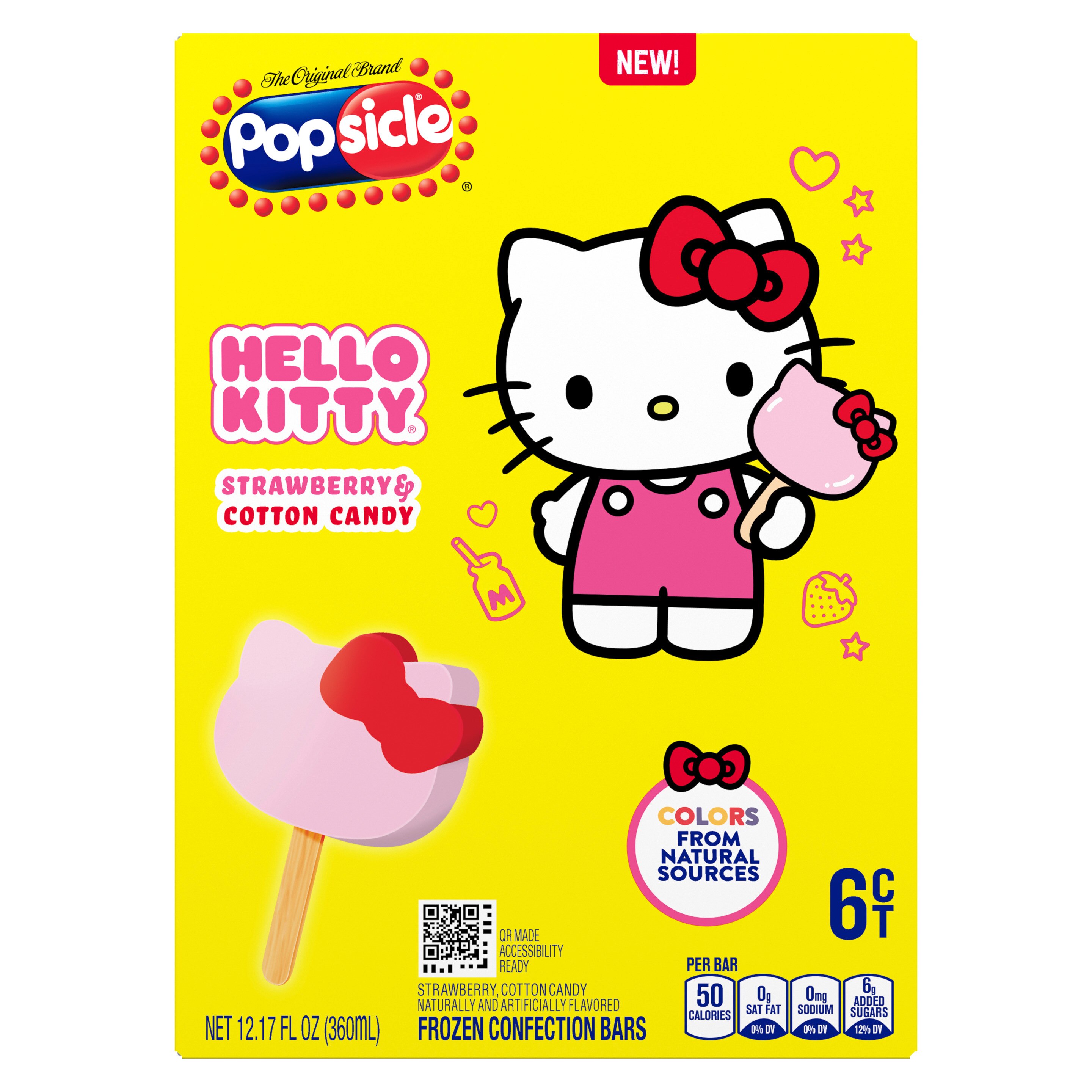Popsicle® Hello Kitty® Character Pops | Cotton Candy | Popsicle®