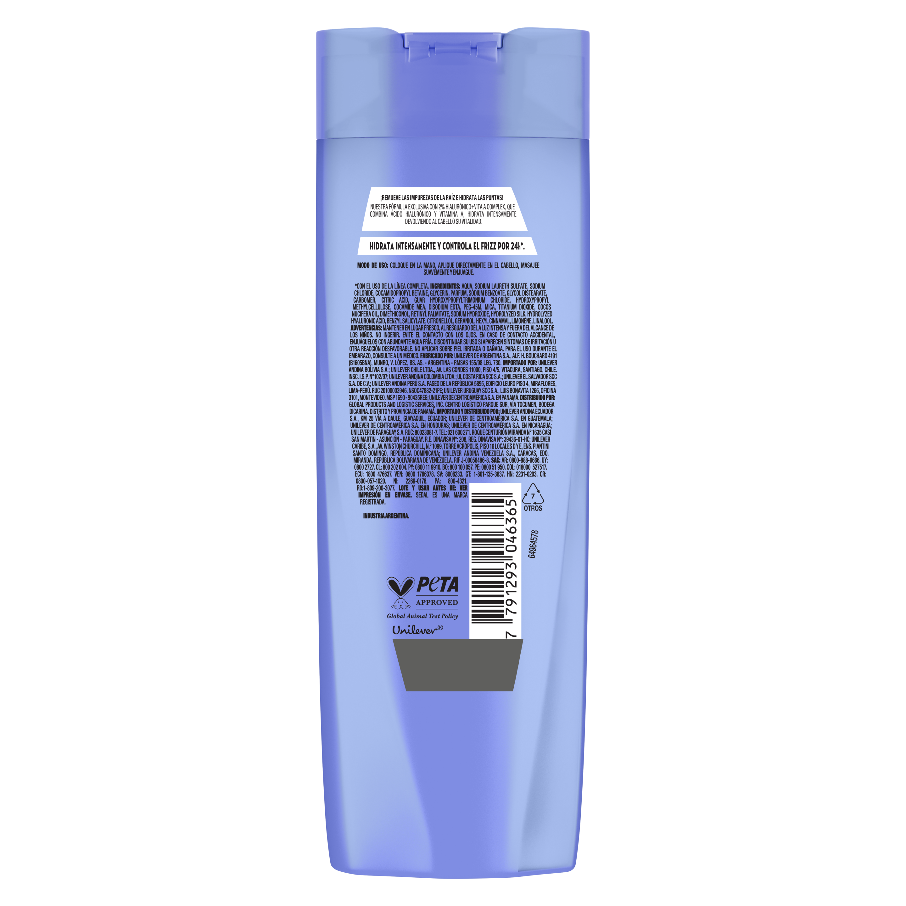 Sedal Ácido Hialurónico + Vitamina A Shampoo