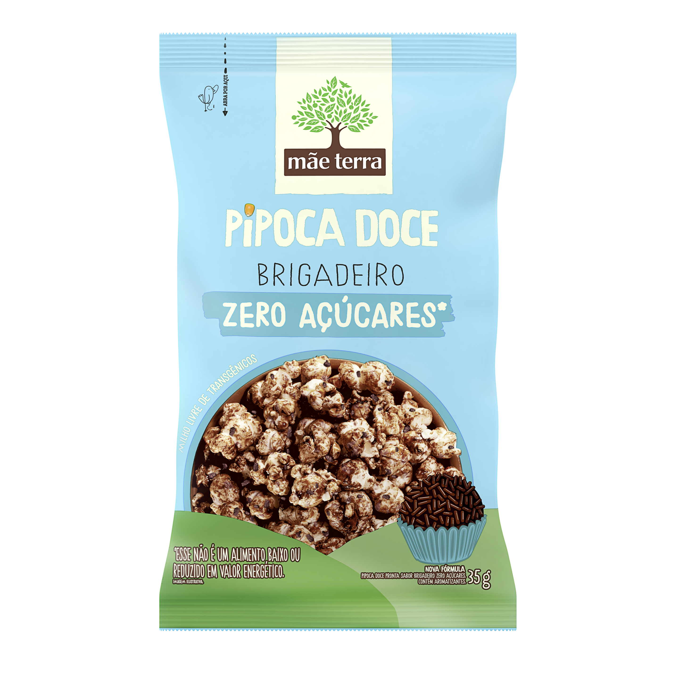 Pipoca Doce Brigadeiro Zero