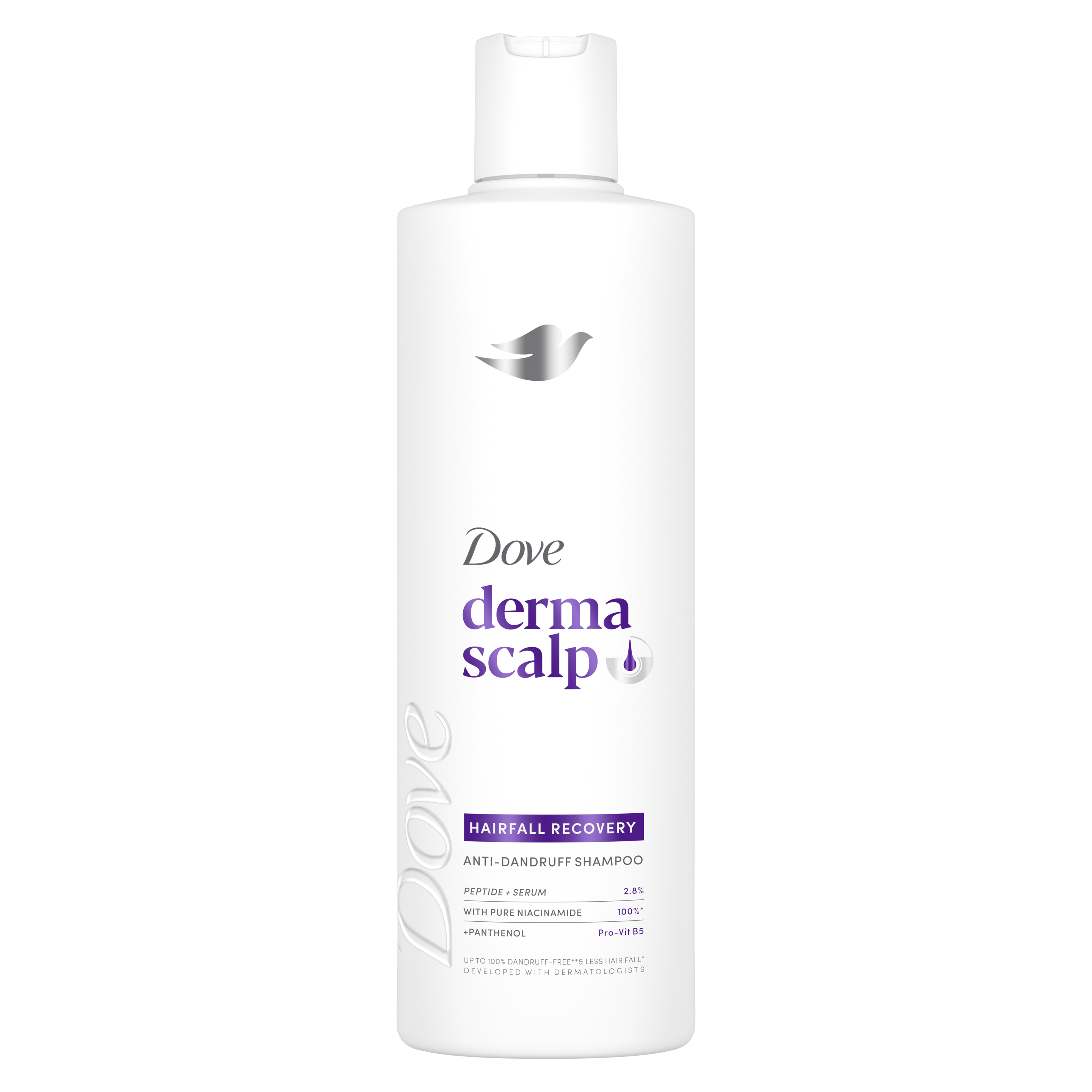 Dove Derma Scalp+ Anti-Dandruff Scalp Hair Fall Recovery Shampoo 300mL packshot