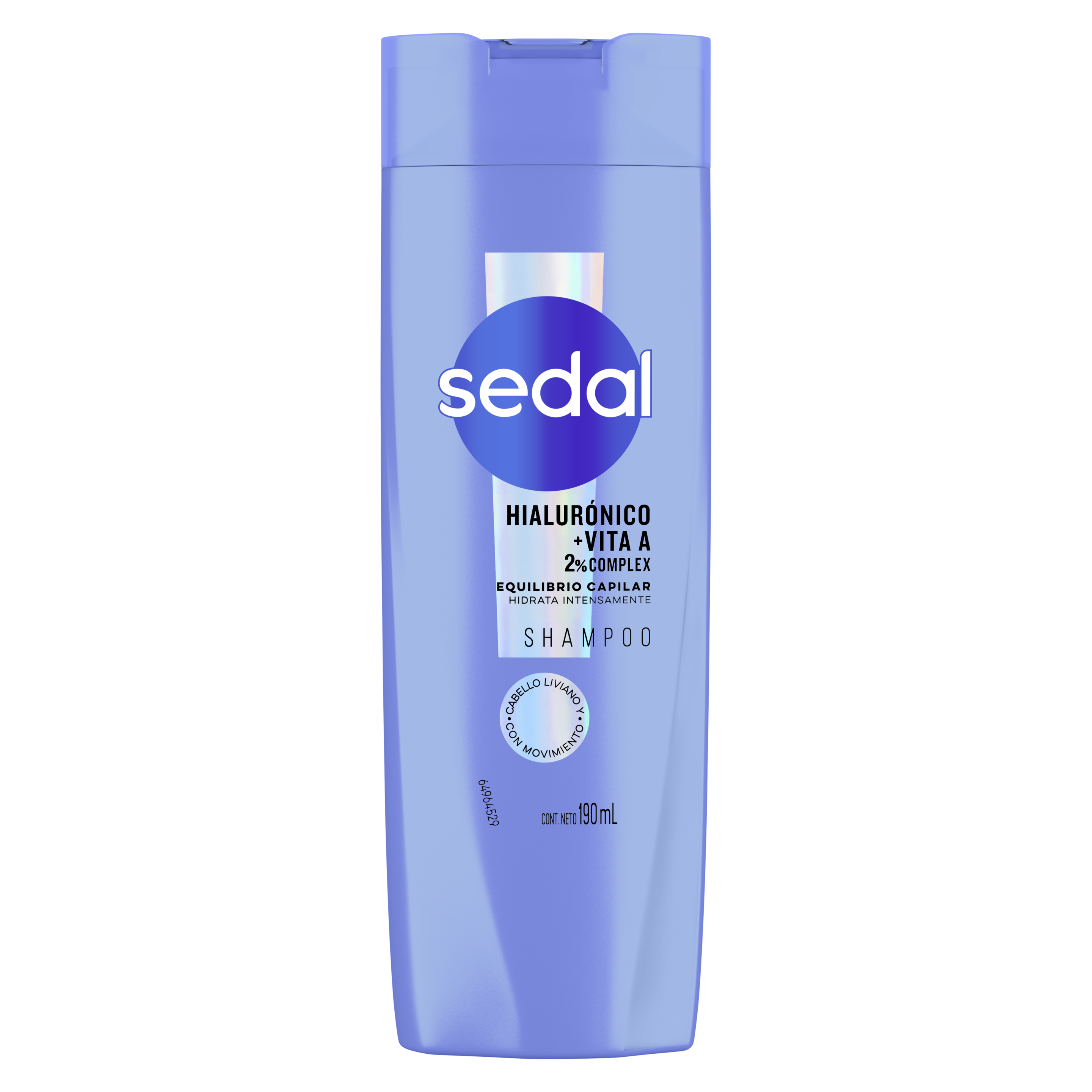 Envase Shampoo Sedal con ácido hialurónico y vitamina a