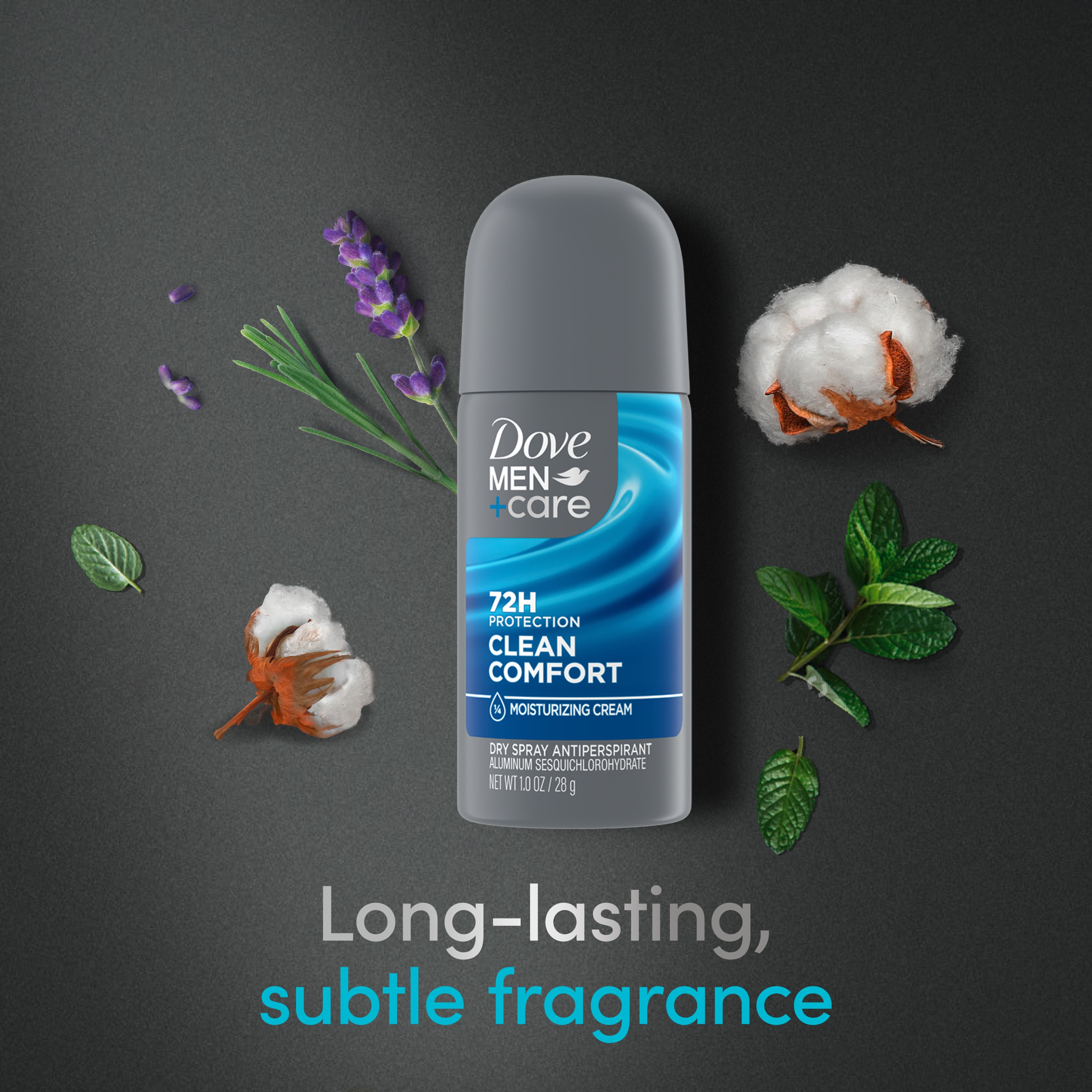 Dove Men+Care Dry Spray Antiperspirant Deodorant Clean Comfort 1 oz